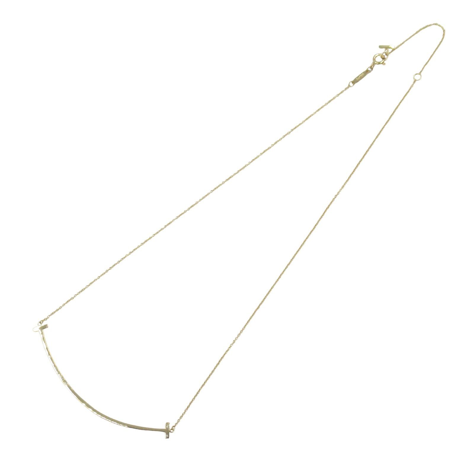 Tiffany & Co. Tiffany Co T-Smile Large Necklace K18 (Yellow Gold) Gold Size ONE SIZE - 3 Thumbnail