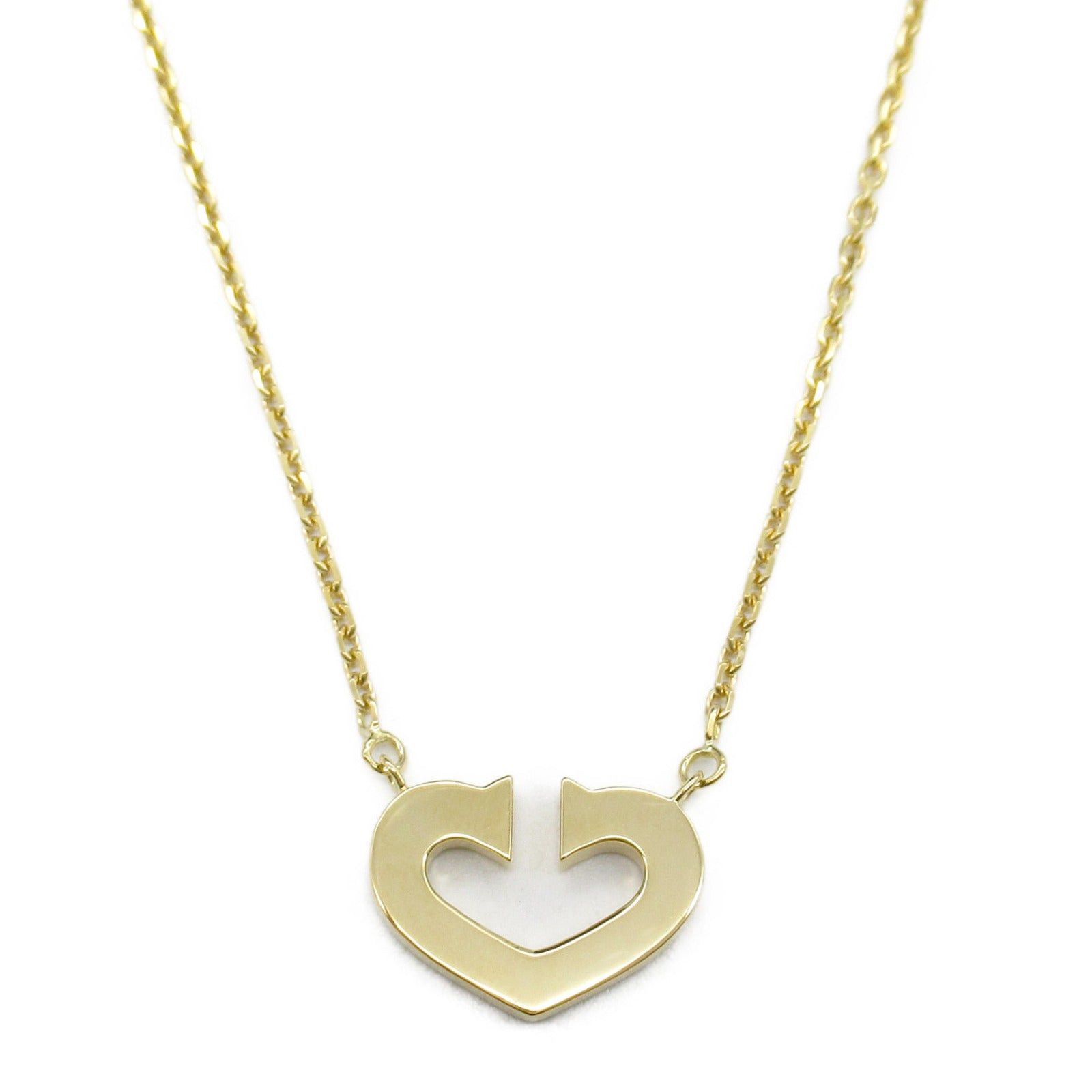 Cartier Cartier C Heart Necklace K18 (Yellow Gold) Gold Size ONE SIZE - 2 Thumbnail