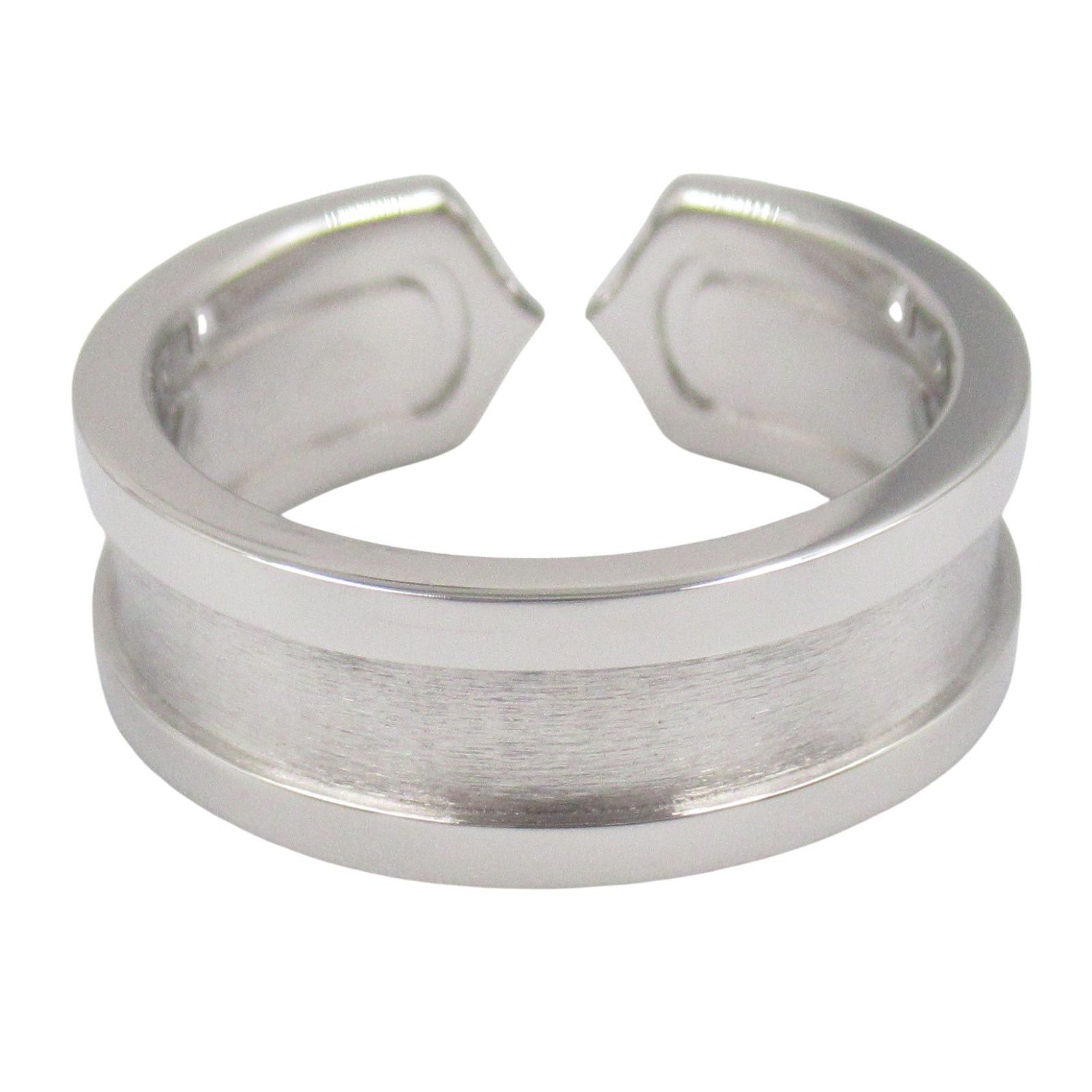 Cartier Cartier C2 Ring K18Wg (White Gold) Silver Size ONE SIZE - 3 Thumbnail