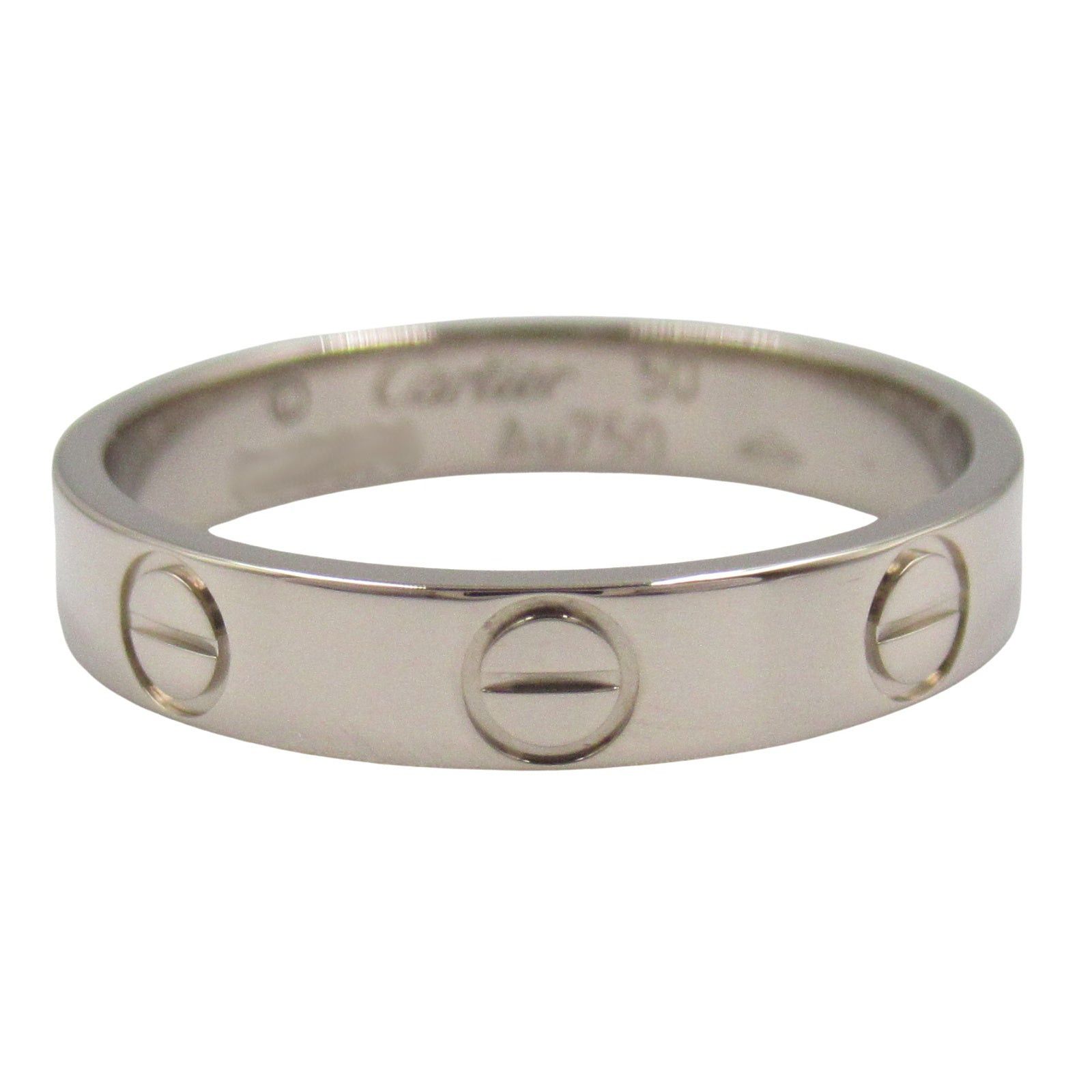 Cartier Cartier Mini Love Ring K18Wg (White Gold) Silver Size ONE SIZE - 2 Thumbnail