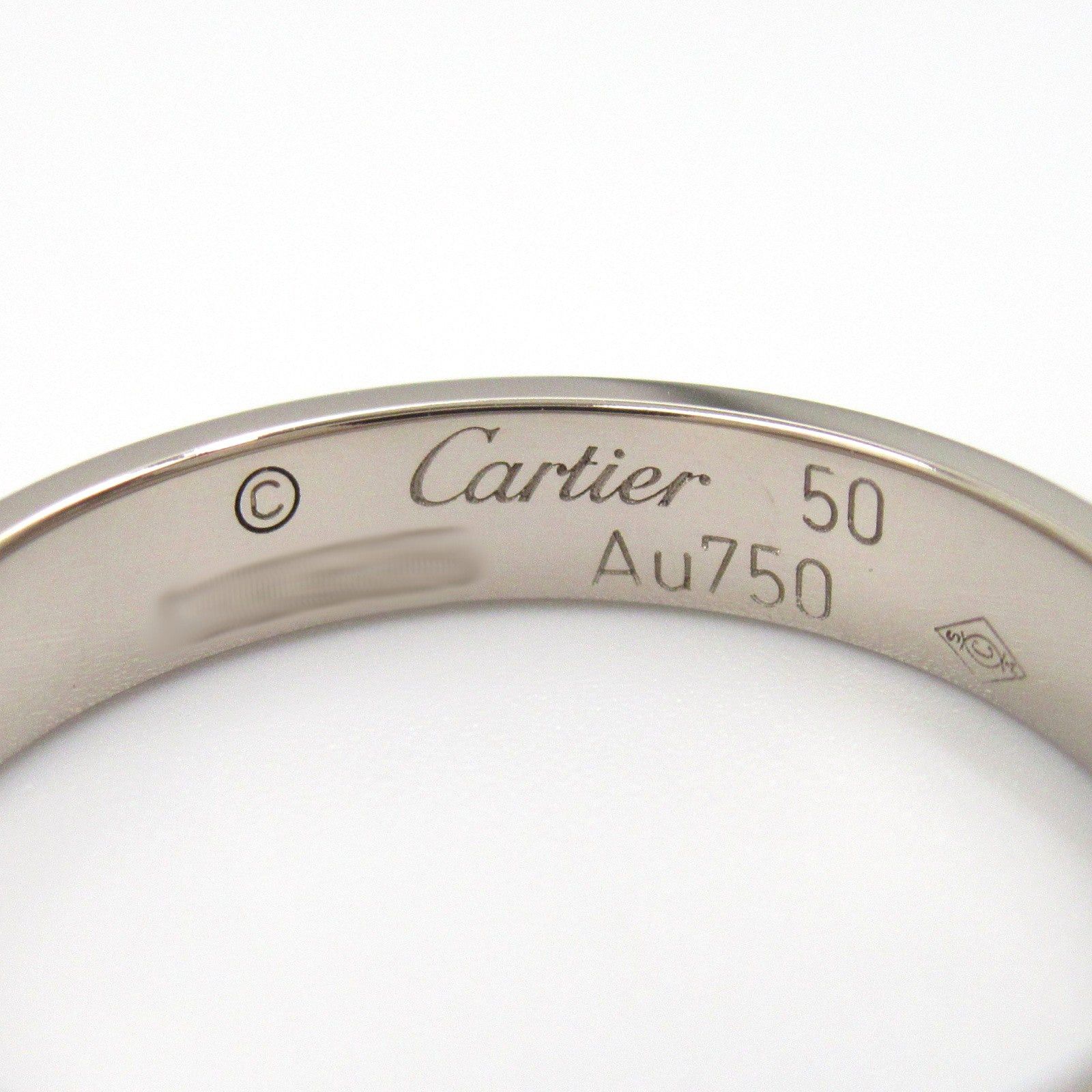 Cartier Cartier Mini Love Ring K18Wg (White Gold) Silver Size ONE SIZE - 4 Thumbnail
