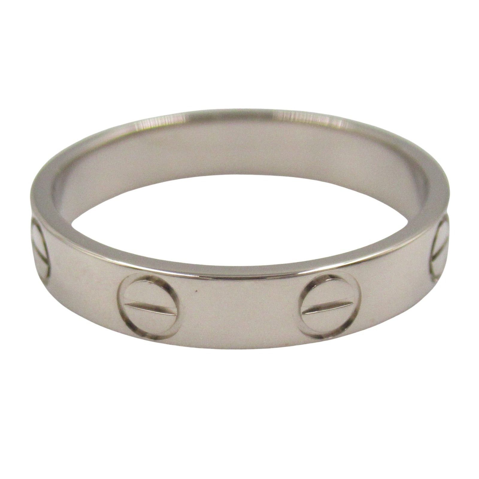 Cartier Cartier Mini Love Ring K18Wg (White Gold) Silver Size ONE SIZE - 3 Thumbnail
