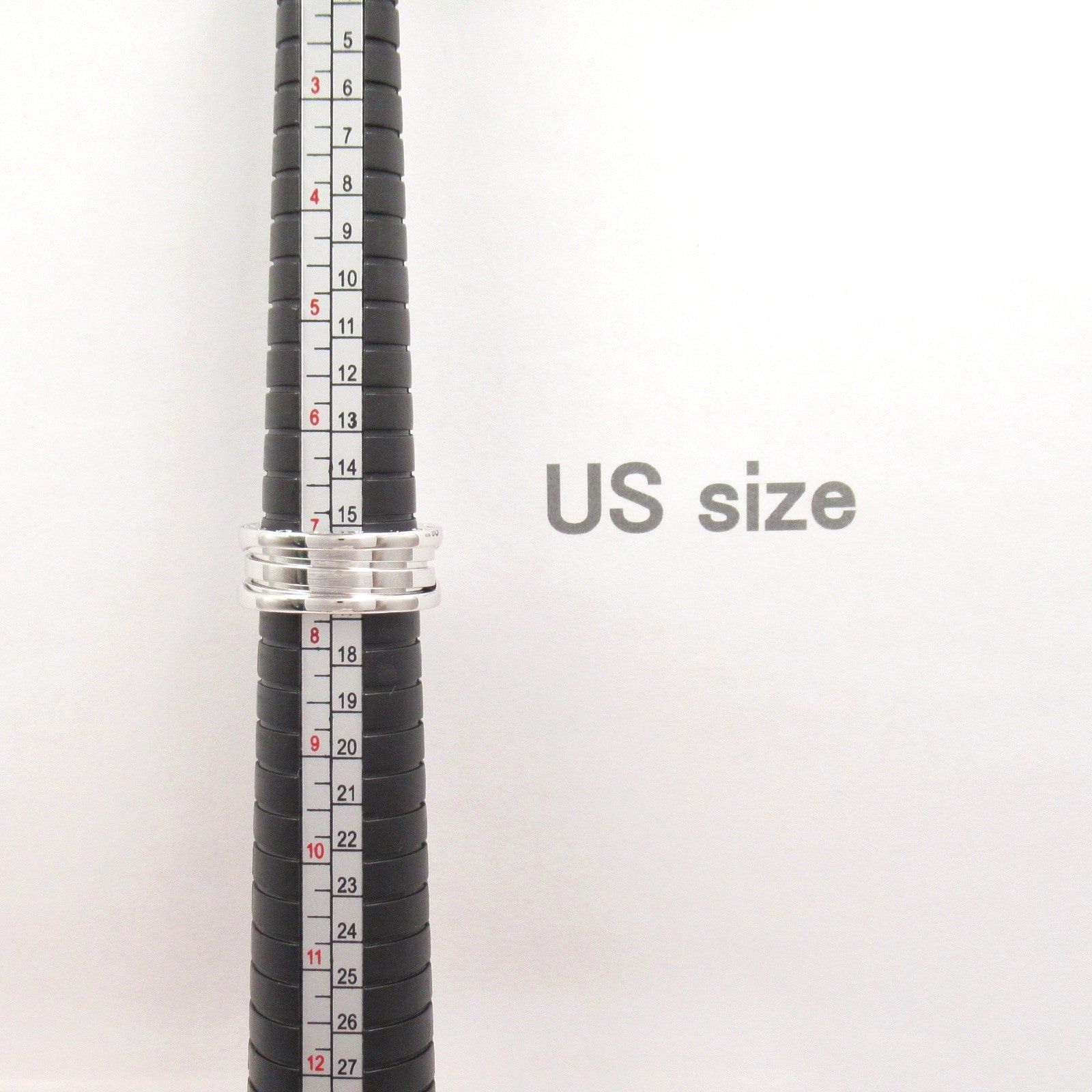 Bvlgari Bvlgari B Zero One Ring K18Wg (White Gold) Silver Size ONE SIZE - 7 Thumbnail