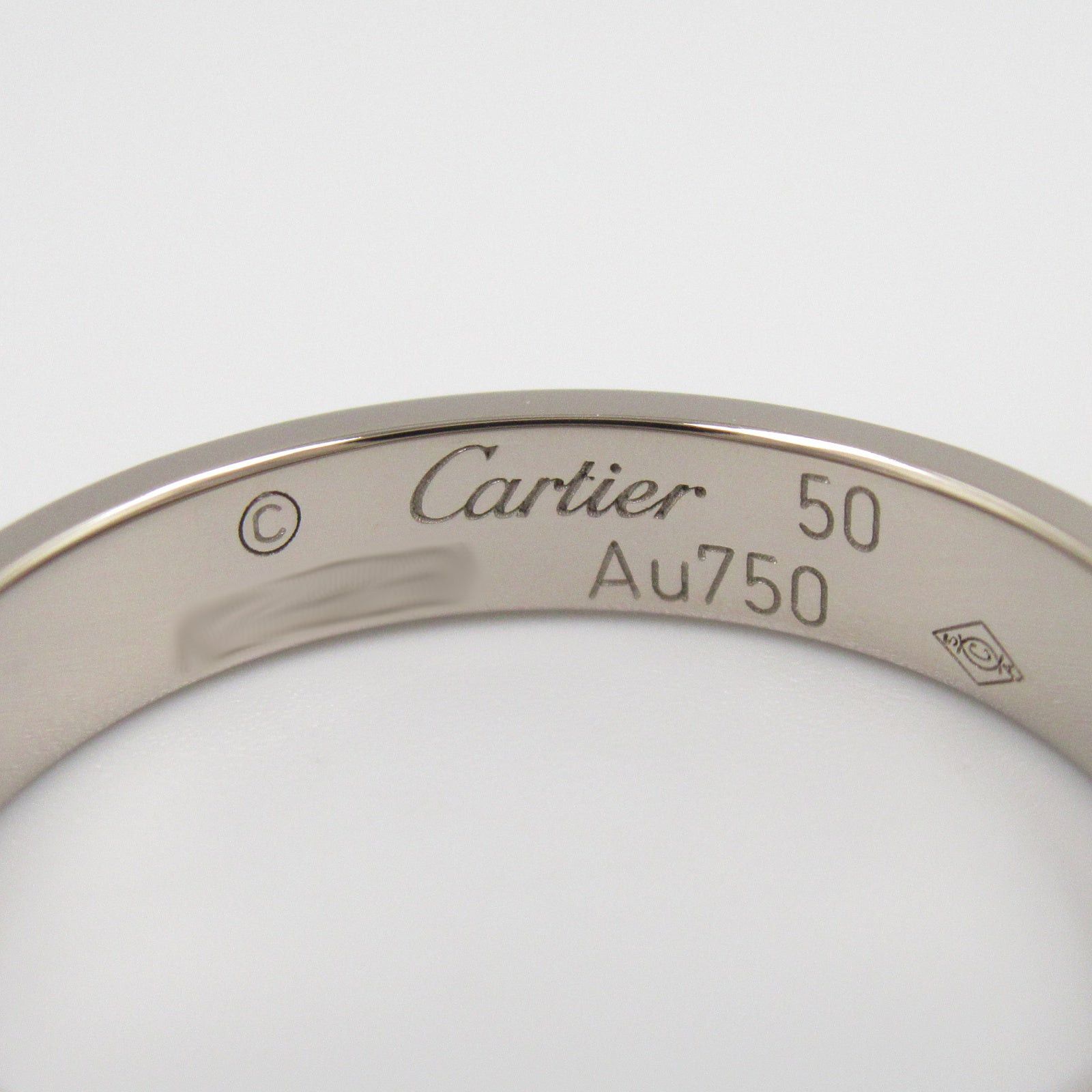 Cartier Cartier Mini Love Ring K18Wg (White Gold) Silver Size ONE SIZE - 4 Thumbnail