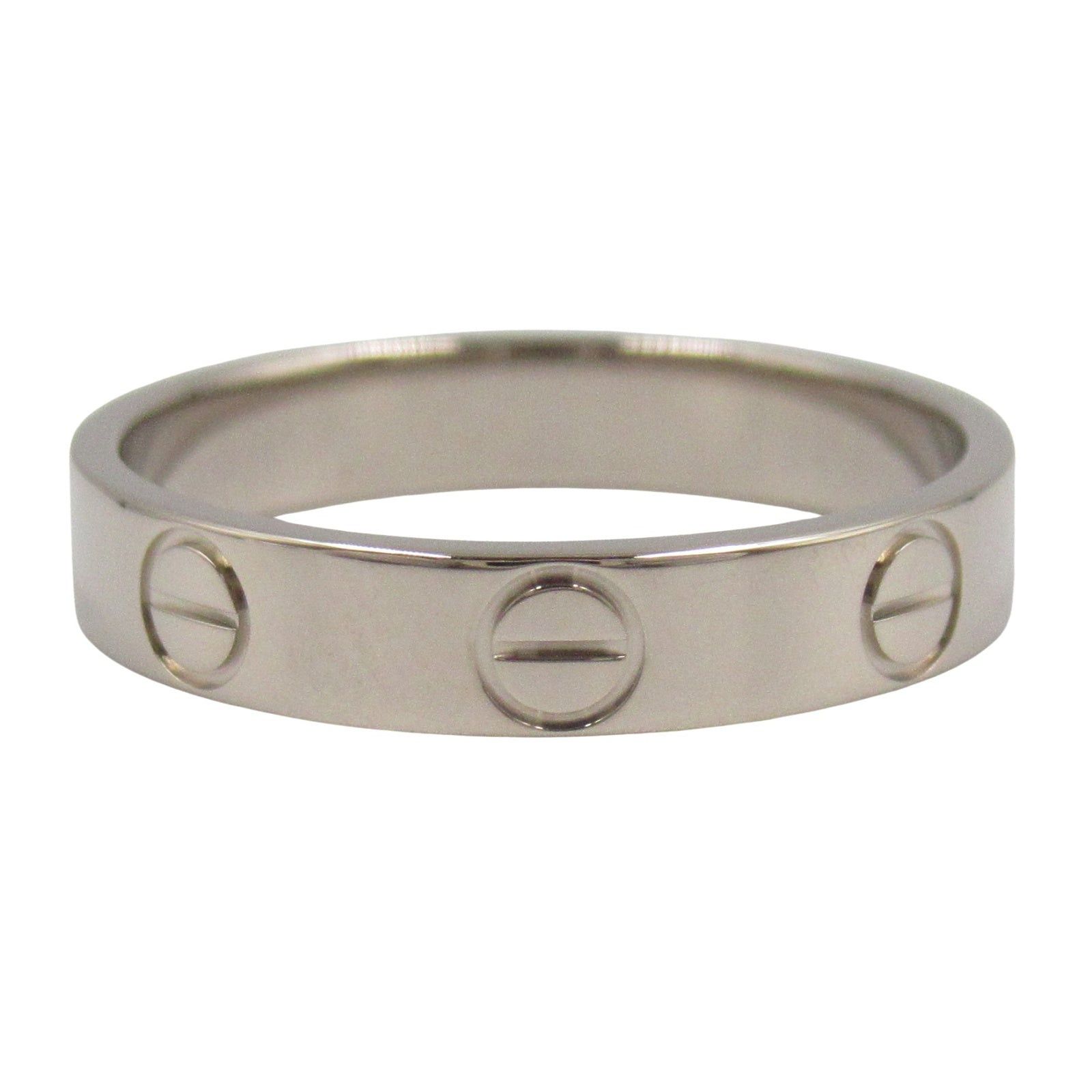 Cartier Cartier Mini Love Ring K18Wg (White Gold) Silver Size ONE SIZE - 2 Thumbnail