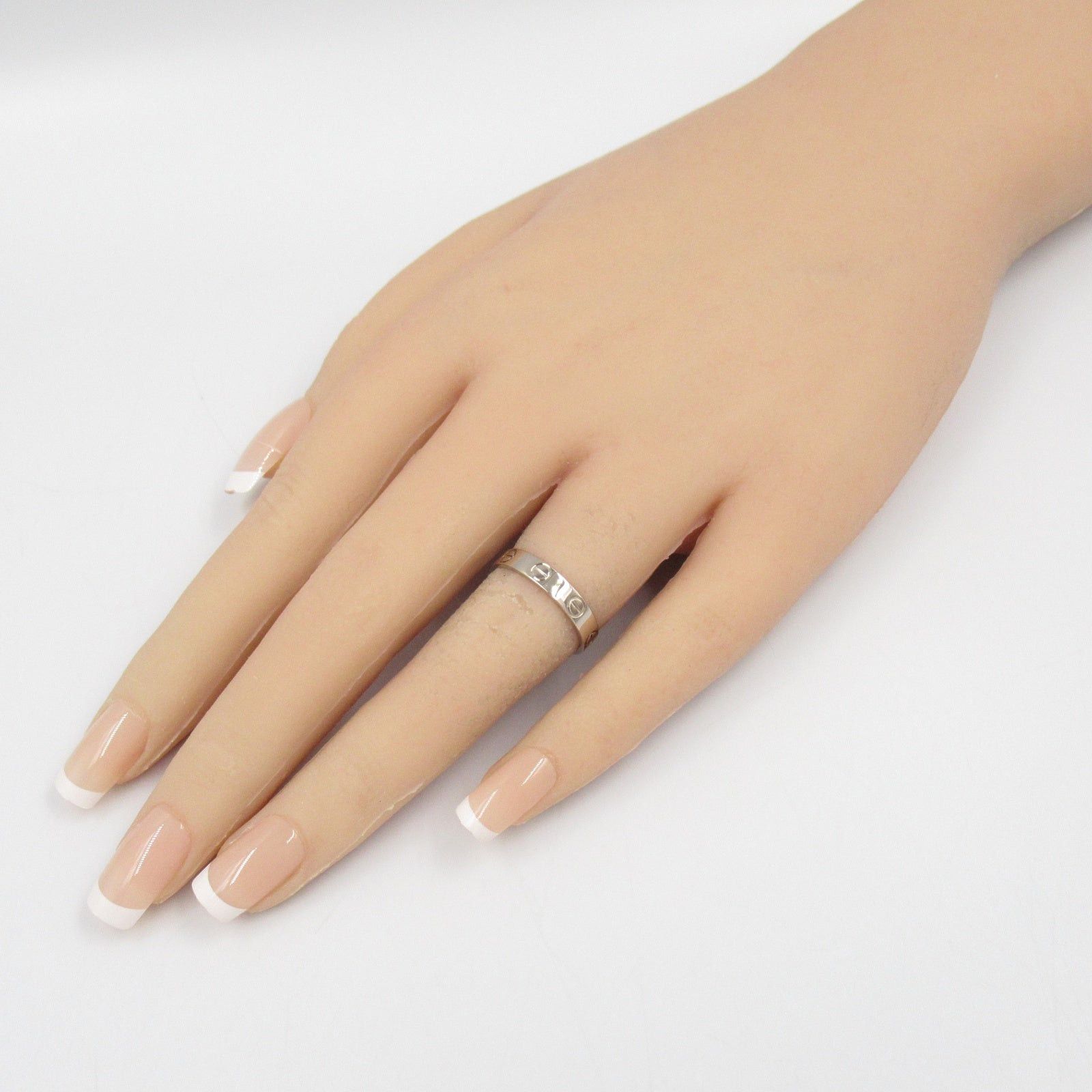 Cartier Cartier Mini Love Ring K18Wg (White Gold) Silver Size ONE SIZE - 7 Thumbnail