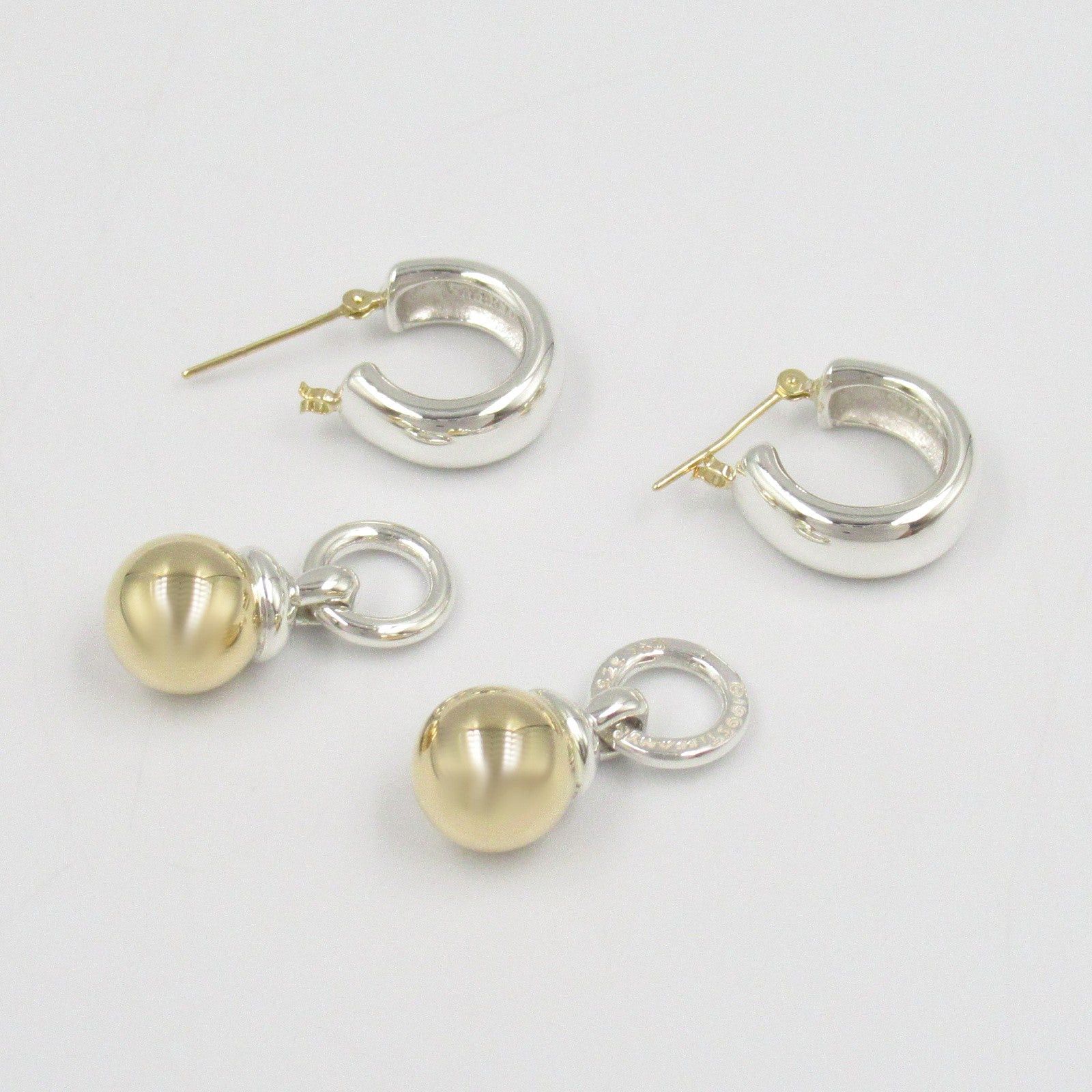 Tiffany & Co. Tiffany Co Tangle Earrings 925 Silver K18 (Yellow Gold) Gold Size ONE SIZE - 7 Thumbnail