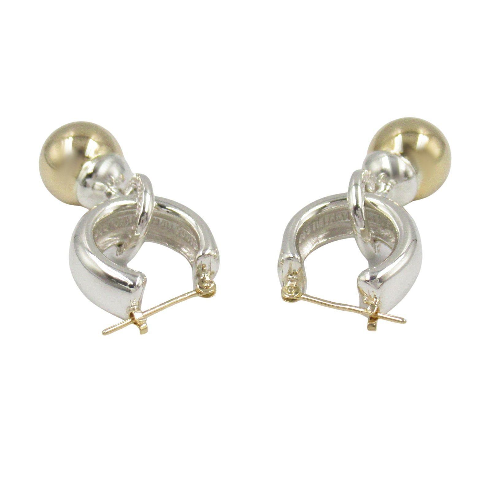 Tiffany & Co. Tiffany Co Tangle Earrings 925 Silver K18 (Yellow Gold) Gold Size ONE SIZE - 2 Thumbnail