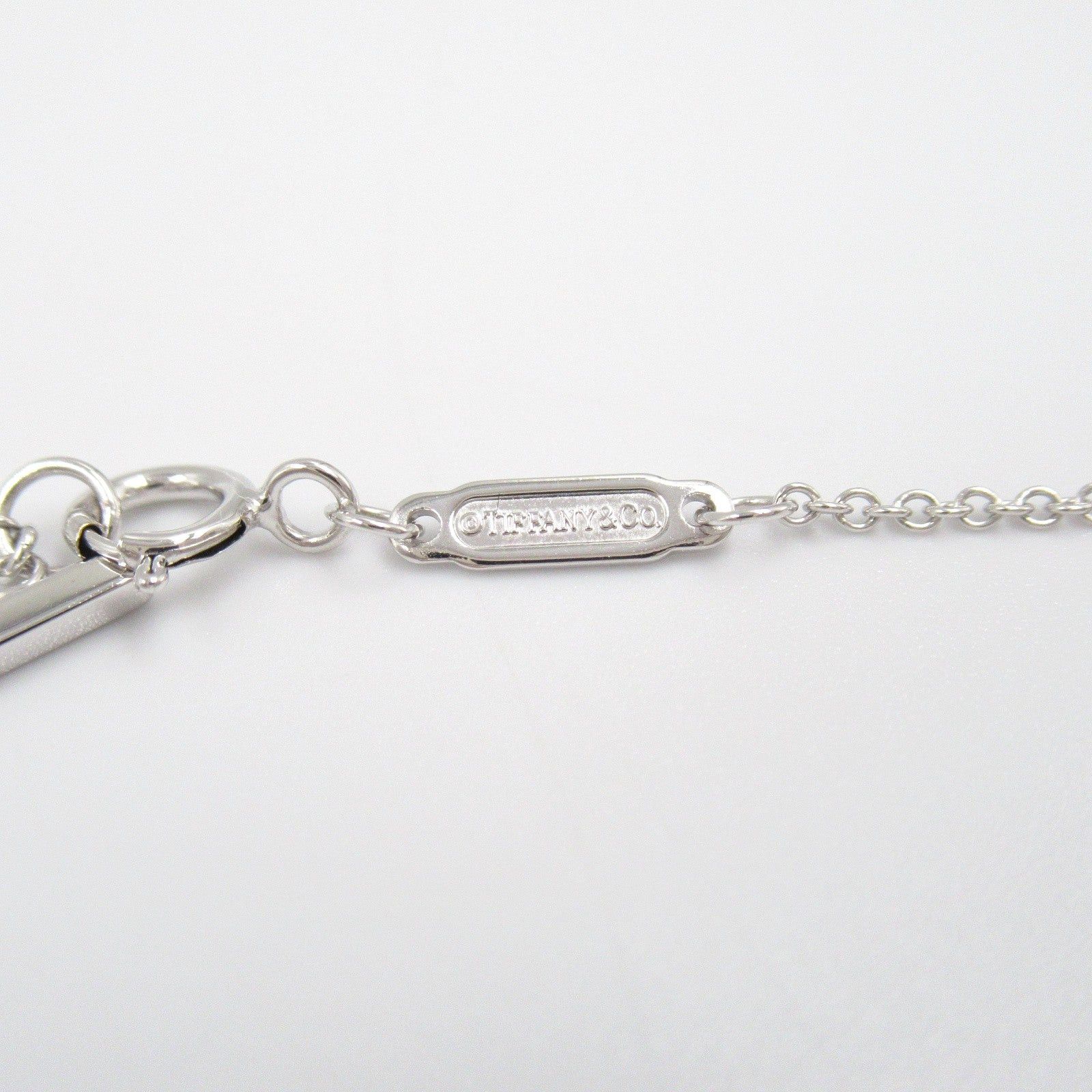 Tiffany & Co. Tiffany Co T-Smile Small Necklace K18Wg (White Gold) Silver Size ONE SIZE - 4 Thumbnail
