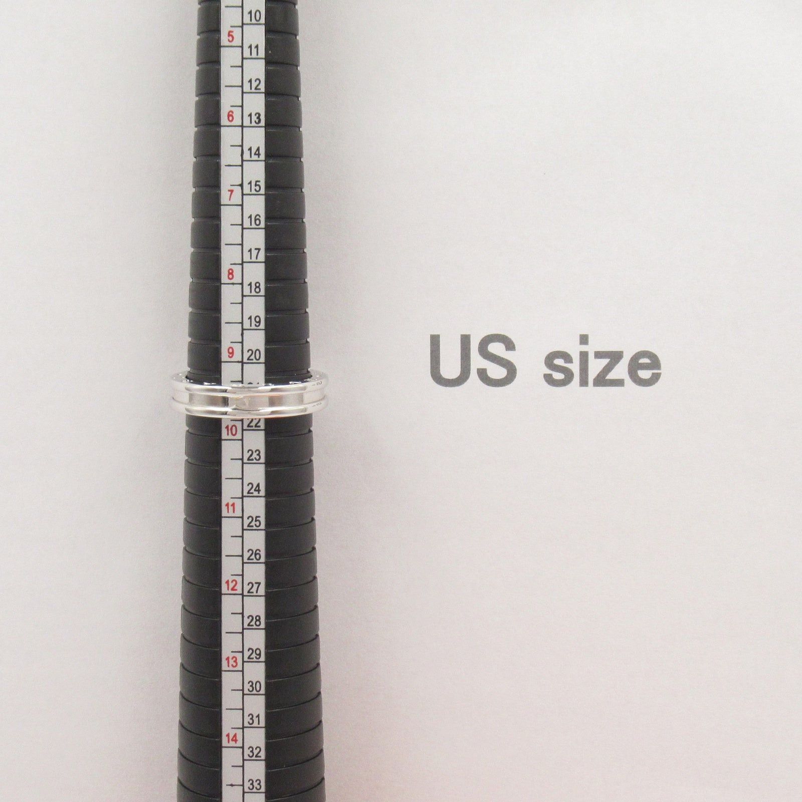 Bvlgari Bvlgari B Zero One Ring 1Belt K18Wg (White Gold) Silver Size ONE SIZE - 6 Thumbnail