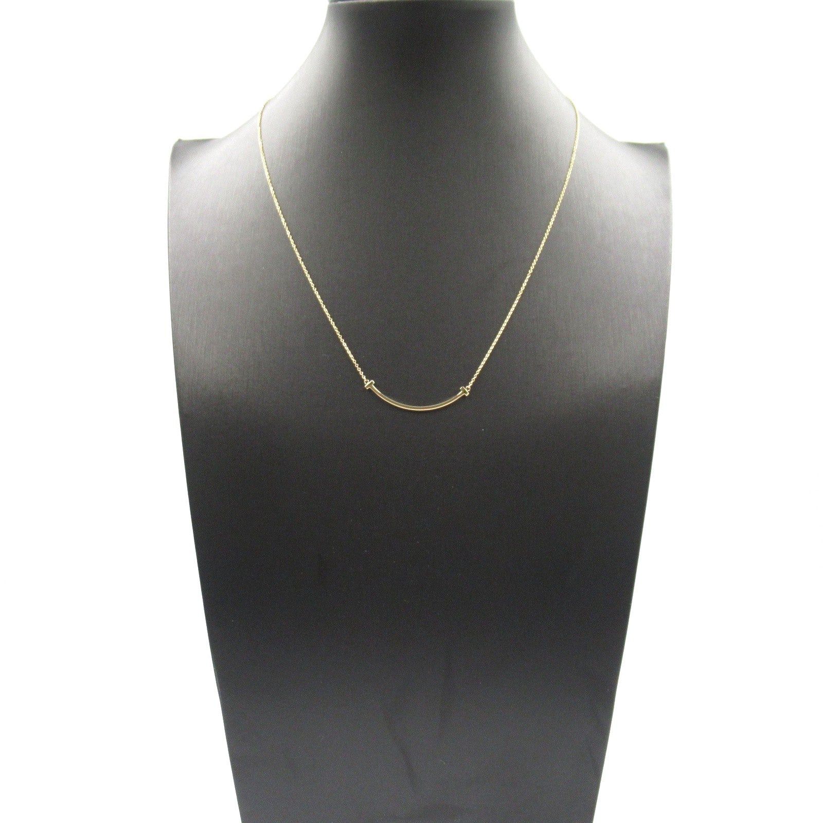Tiffany & Co. Tiffany Co T-Smile Small Necklace K18Pg (Pink Gold) Gold Size ONE SIZE - 7 Thumbnail