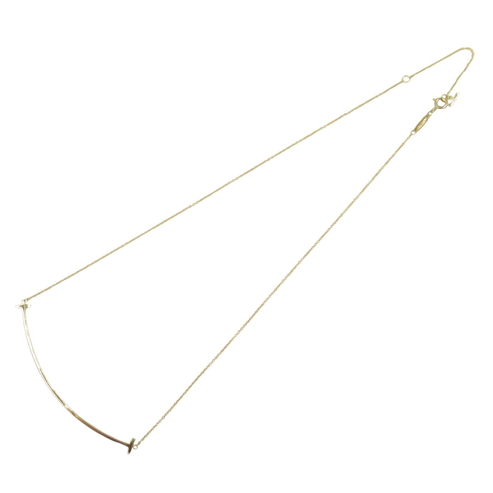 Tiffany & Co. Tiffany Co T-Smile Large Necklace K18 (Yellow Gold) Gold Size ONE SIZE - 3 Thumbnail