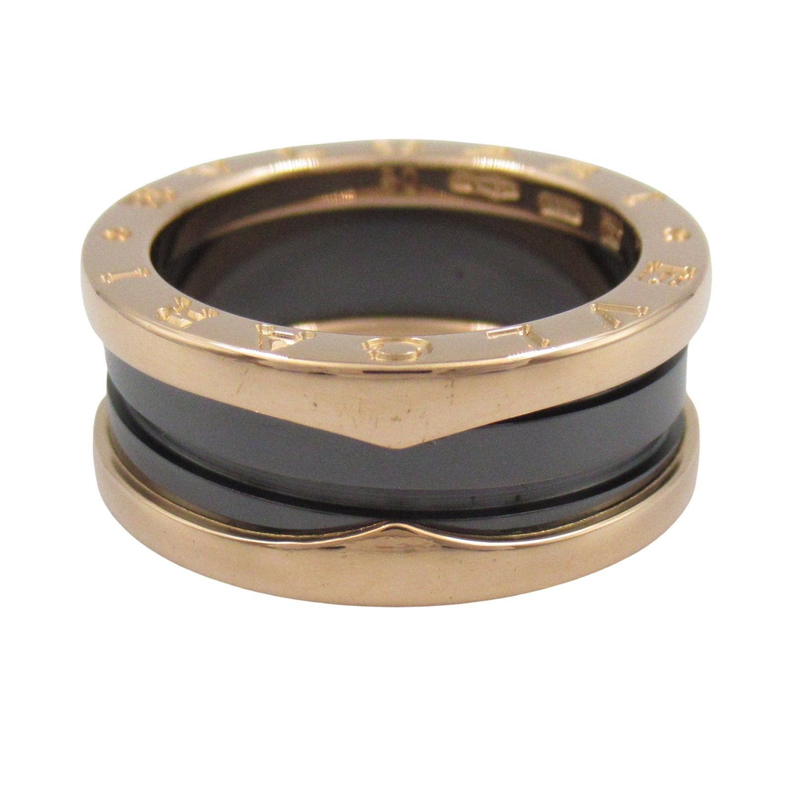 Bvlgari Bvlgari B Zero One Ring Ceramic K18Pg (Pink Gold) Black Gold Size ONE SIZE - 3 Thumbnail