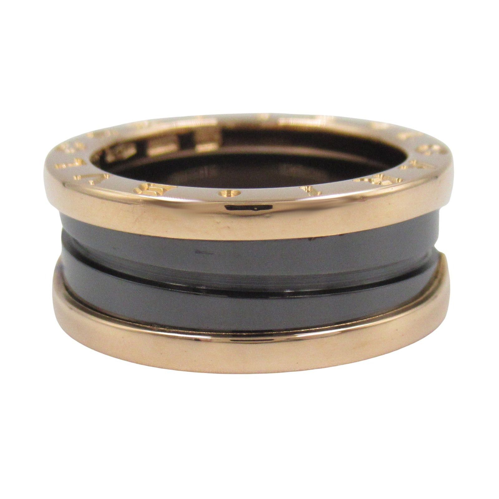 Bvlgari Bvlgari B Zero One Ring Ceramic K18Pg (Pink Gold) Black Gold Size ONE SIZE - 2 Thumbnail