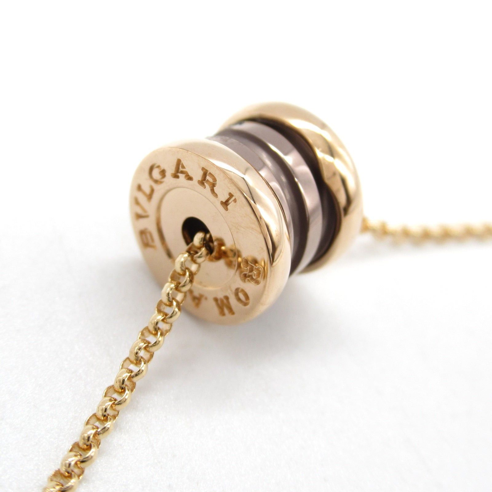 Bvlgari Bvlgari B Zero One Necklace Ceramic K18Pg (Pink Gold) Brown Size ONE SIZE - 7 Thumbnail
