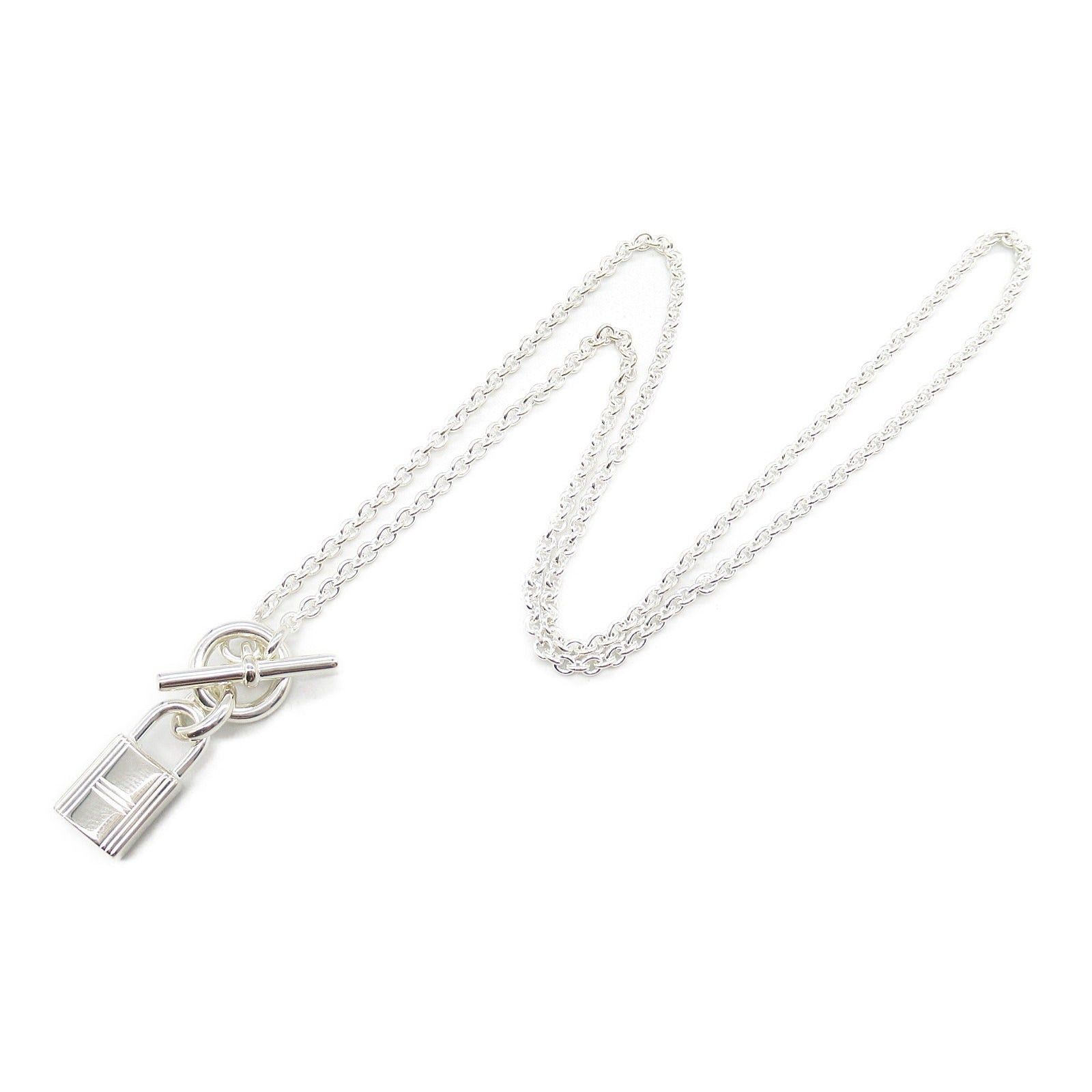 Hermes Hermes Amulet Padlock Necklace 925 Silver Size ONE SIZE - 3 Thumbnail
