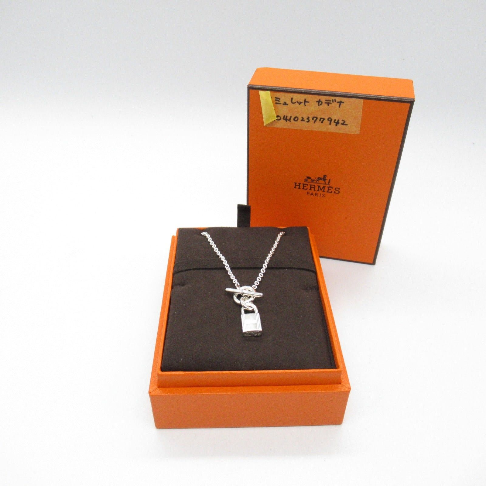 Hermes Hermes Amulet Padlock Necklace 925 Silver Size ONE SIZE - 6 Thumbnail