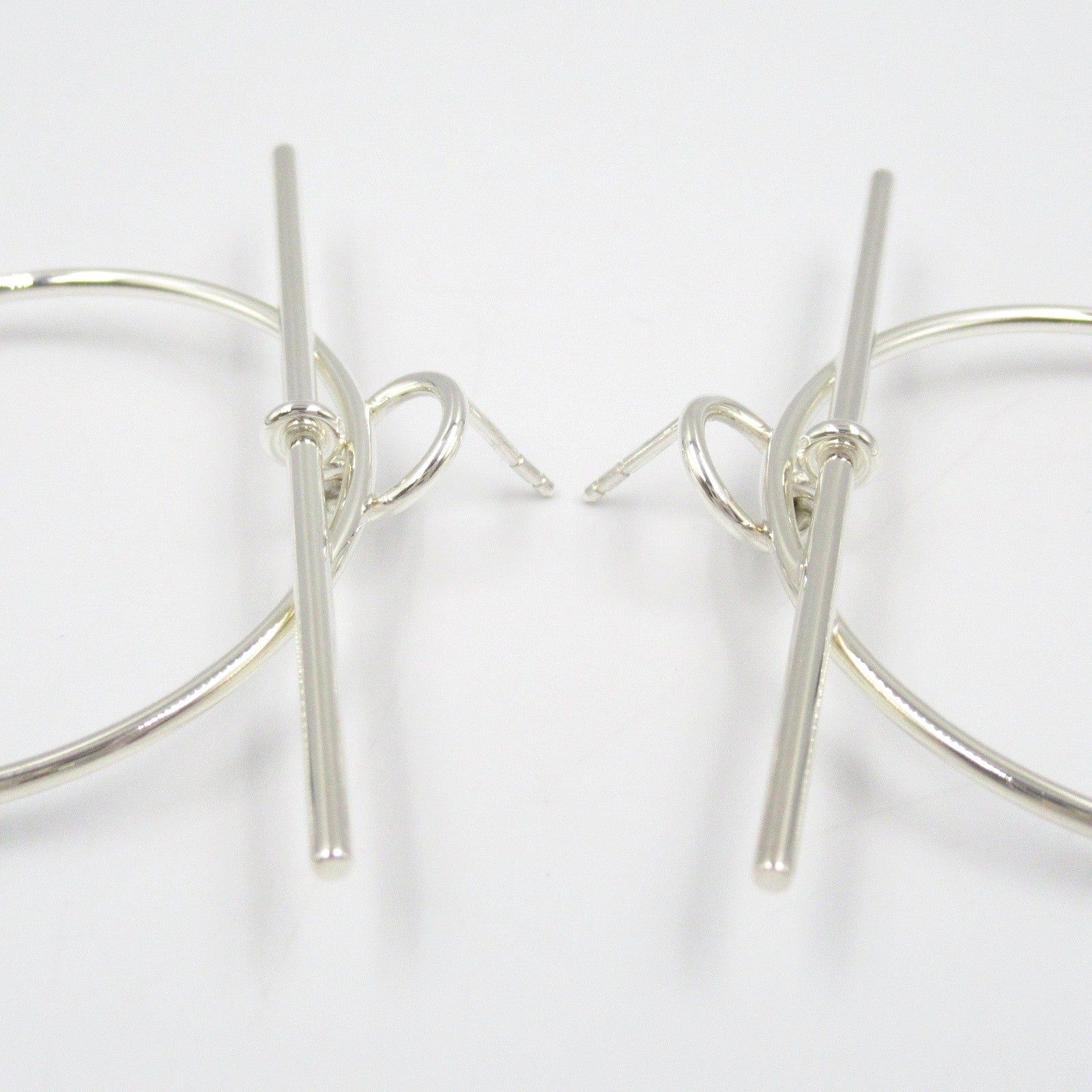 Hermes Hermes Loop Mm Earrings 925 Silver Size ONE SIZE - 6 Thumbnail