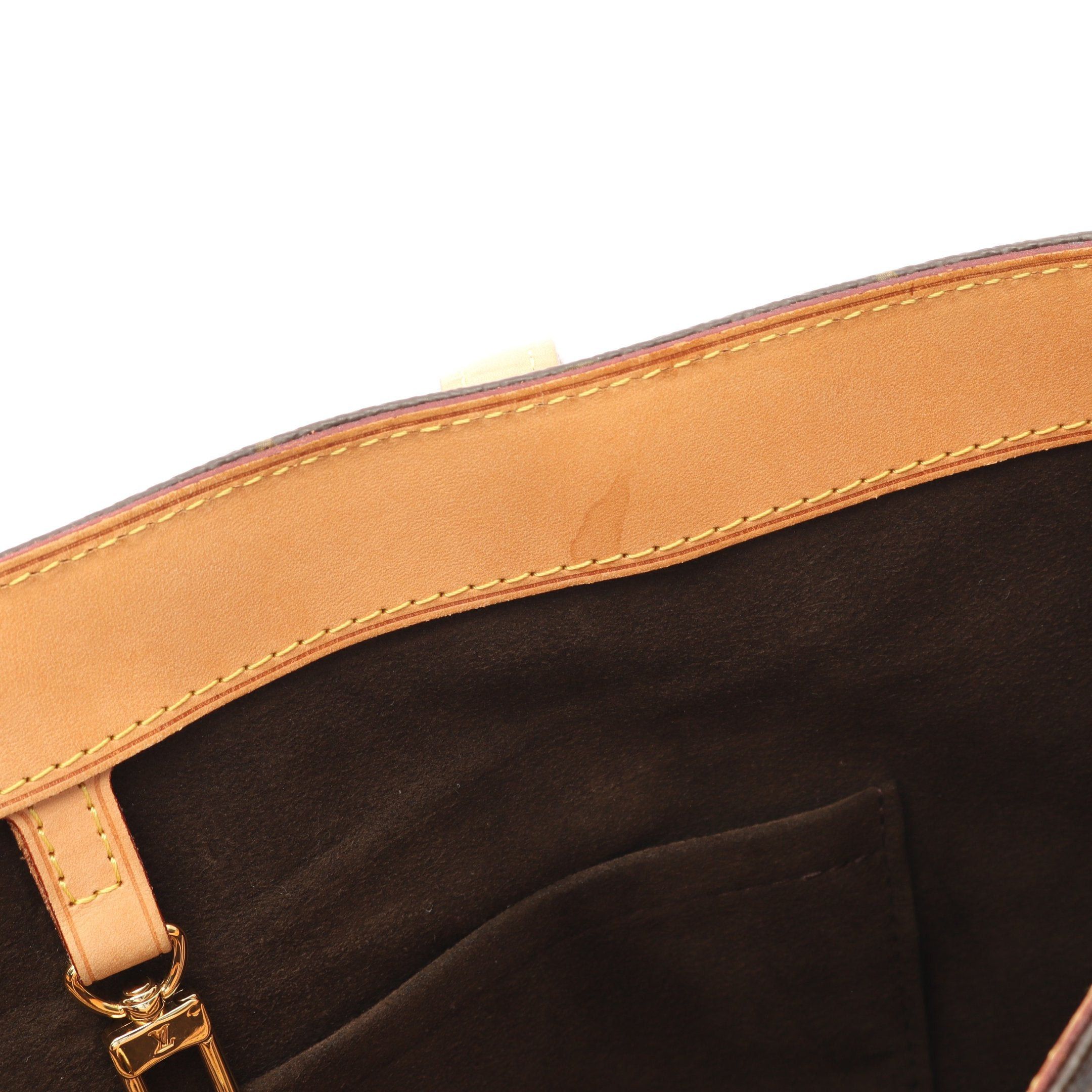 Louis Vuitton Louis Vuitton Wilshire Mm Monogram Shoulder Bag Tote Leather Brown Size ONE SIZE - 6 Thumbnail