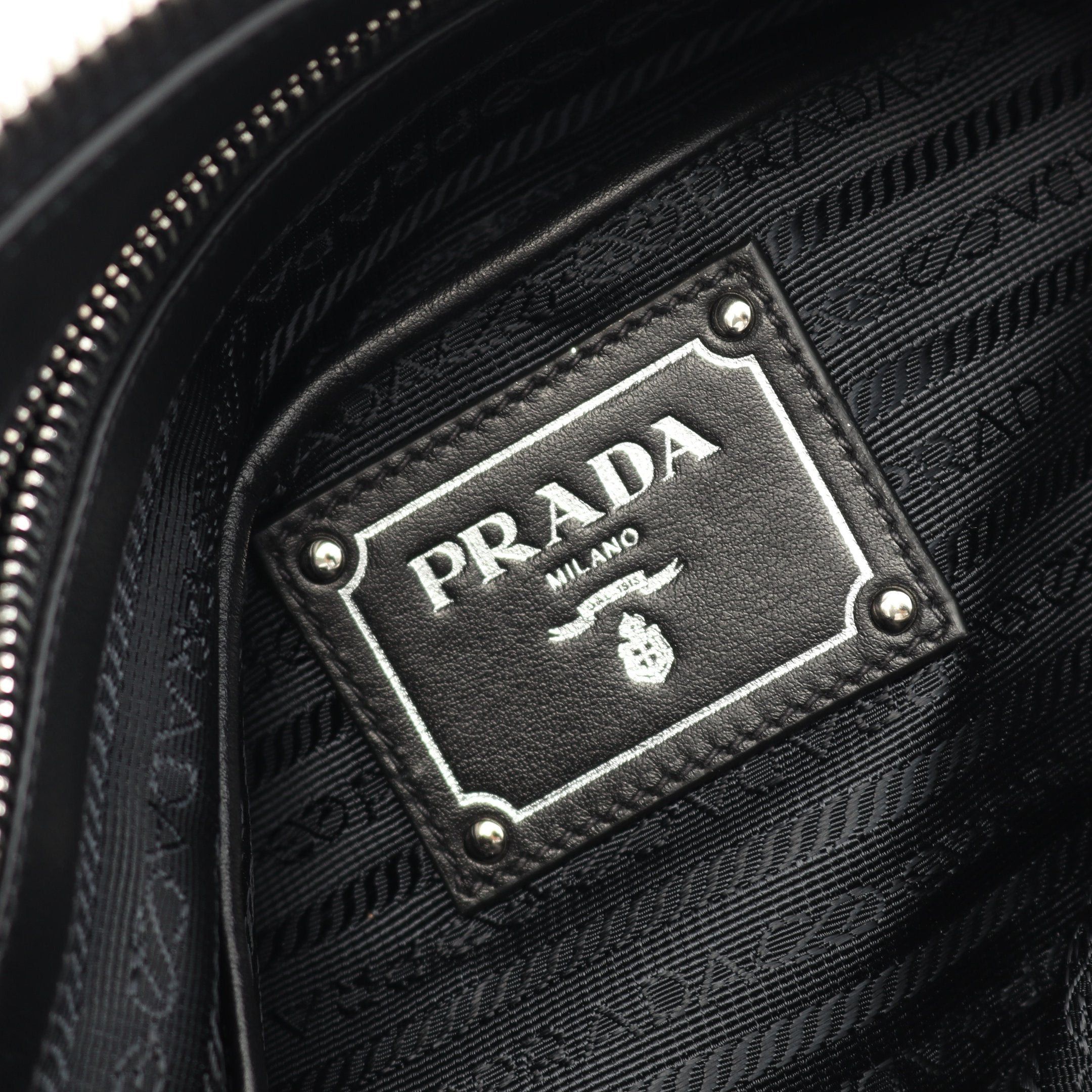 Prada Prada Tessuto Soft Calf Handbag Tote Bag Nylon Leather Black Size ONE SIZE - 4 Thumbnail