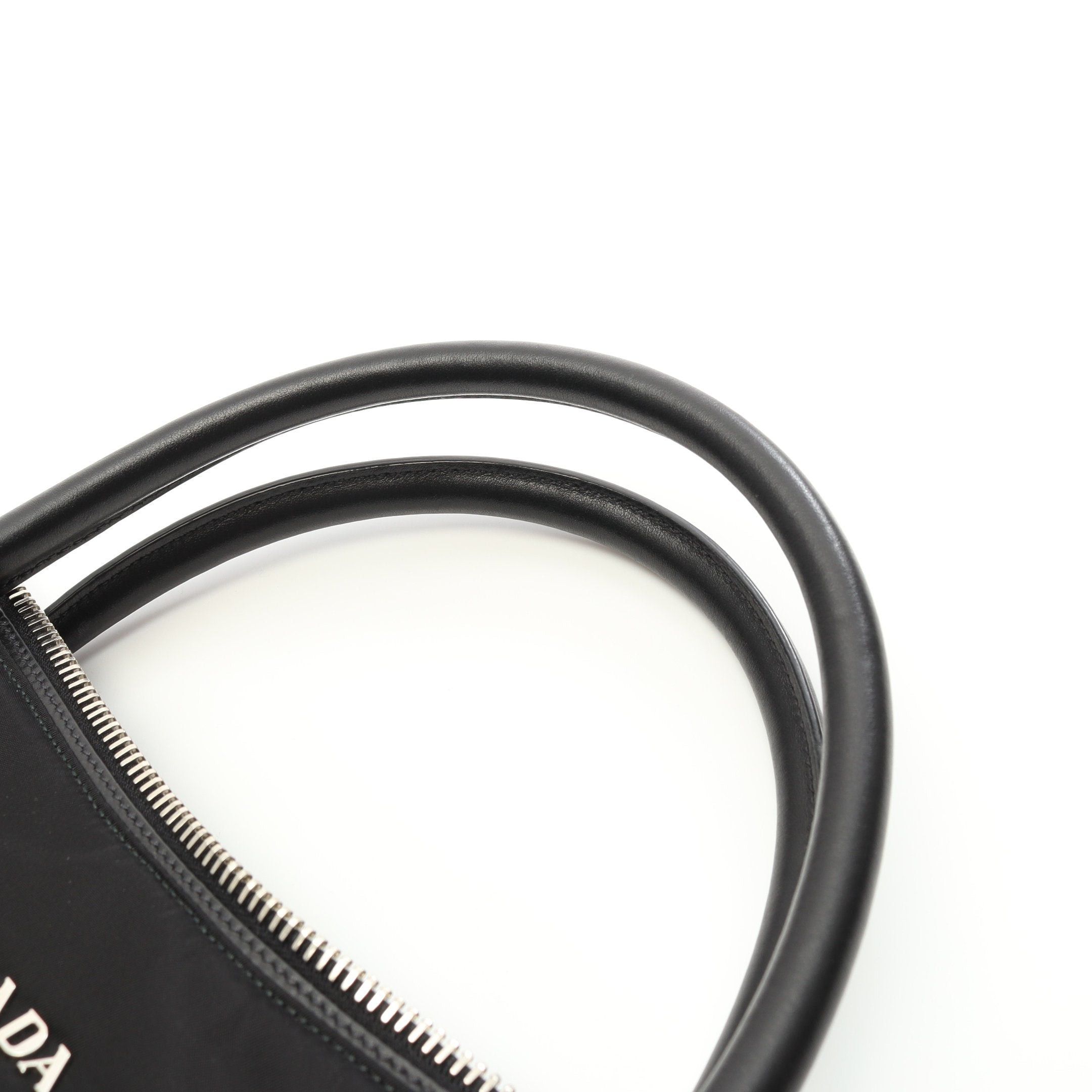 Prada Prada Tessuto Soft Calf Handbag Tote Bag Nylon Leather Black Size ONE SIZE - 6 Thumbnail