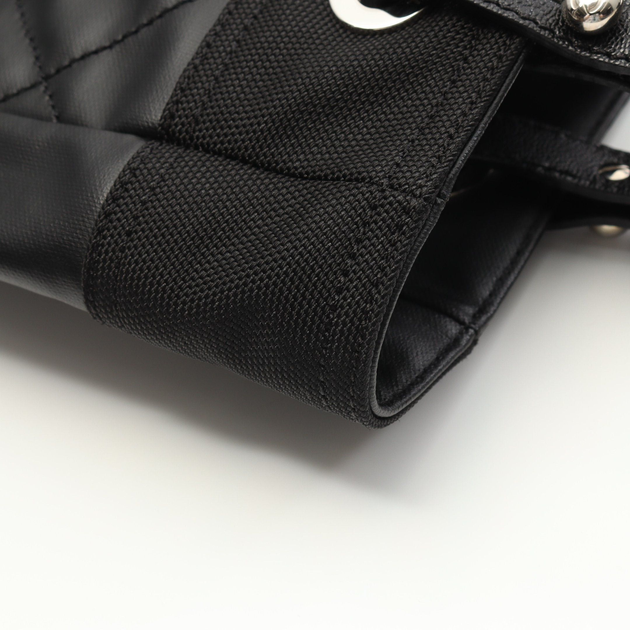 Chanel Chanel Paris Biarritz Pm Handbag Tote Bag Coated Canvas Leather Black Silver Hardware Size ONE SIZE - 8 Thumbnail