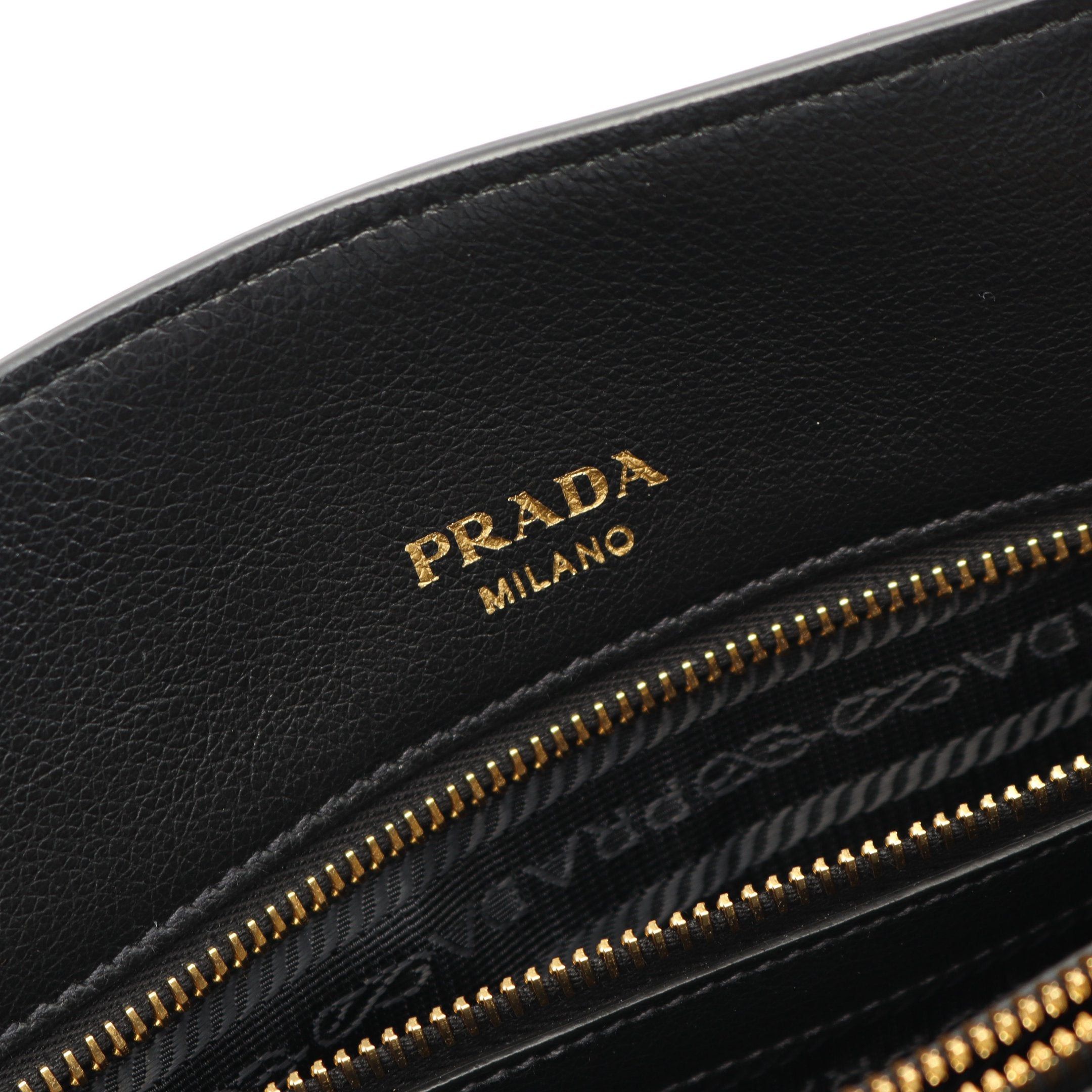 Prada Prada Handbag Leather Black Size ONE SIZE - 4 Thumbnail