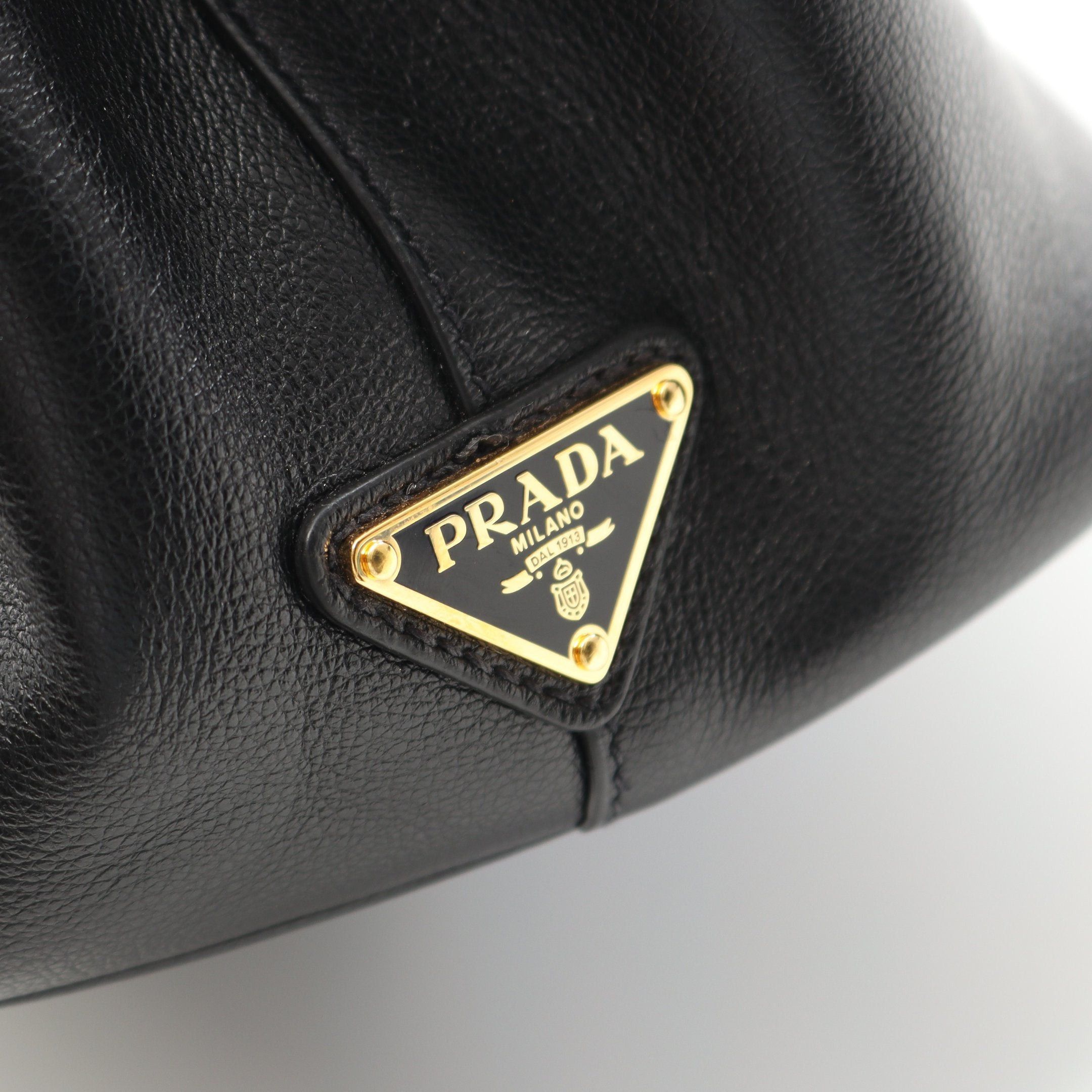 Prada Prada Handbag Leather Black Size ONE SIZE - 5 Thumbnail