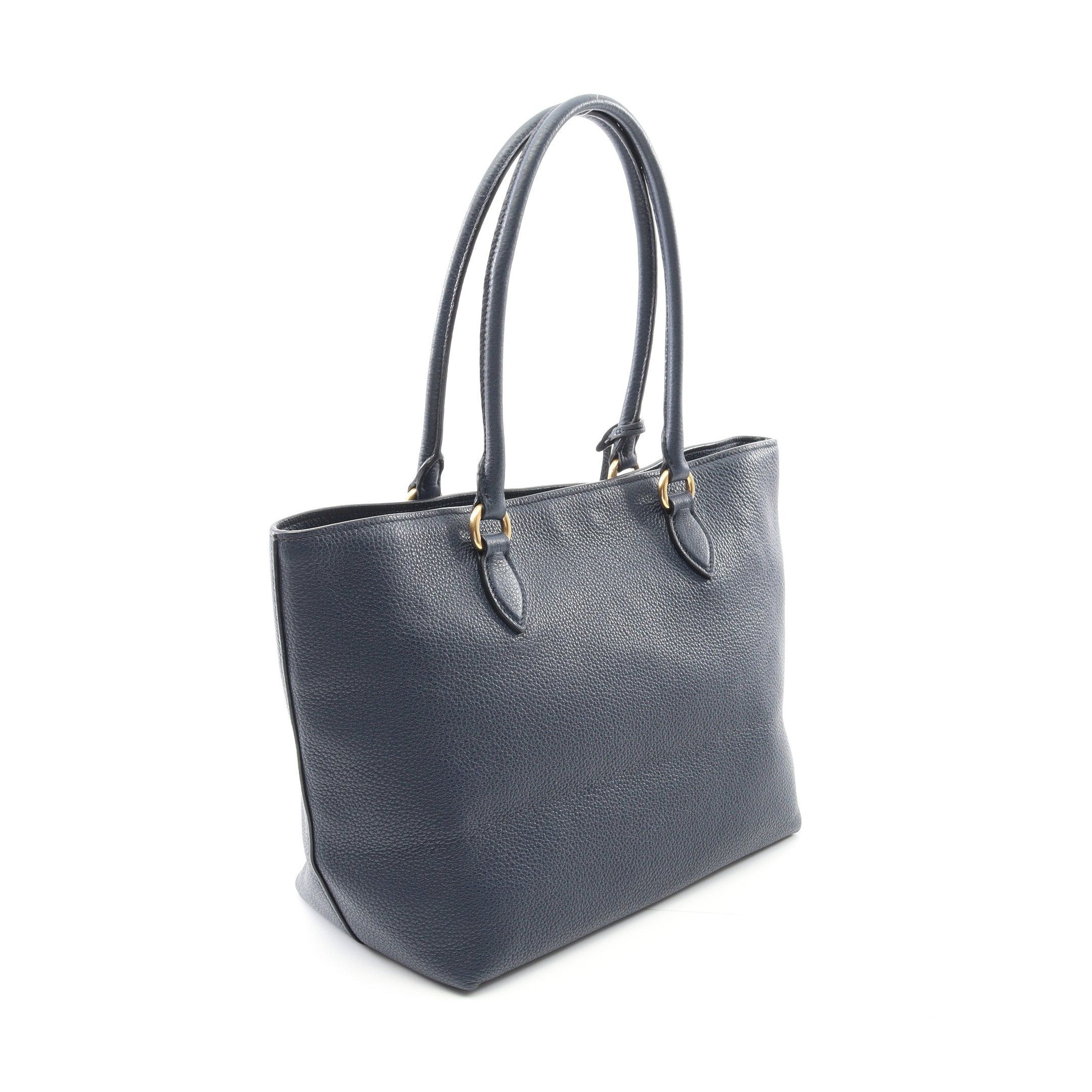 Prada Prada Vitello Phenix Shoulder Bag Tote Leather Black Size ONE SIZE - 2 Thumbnail