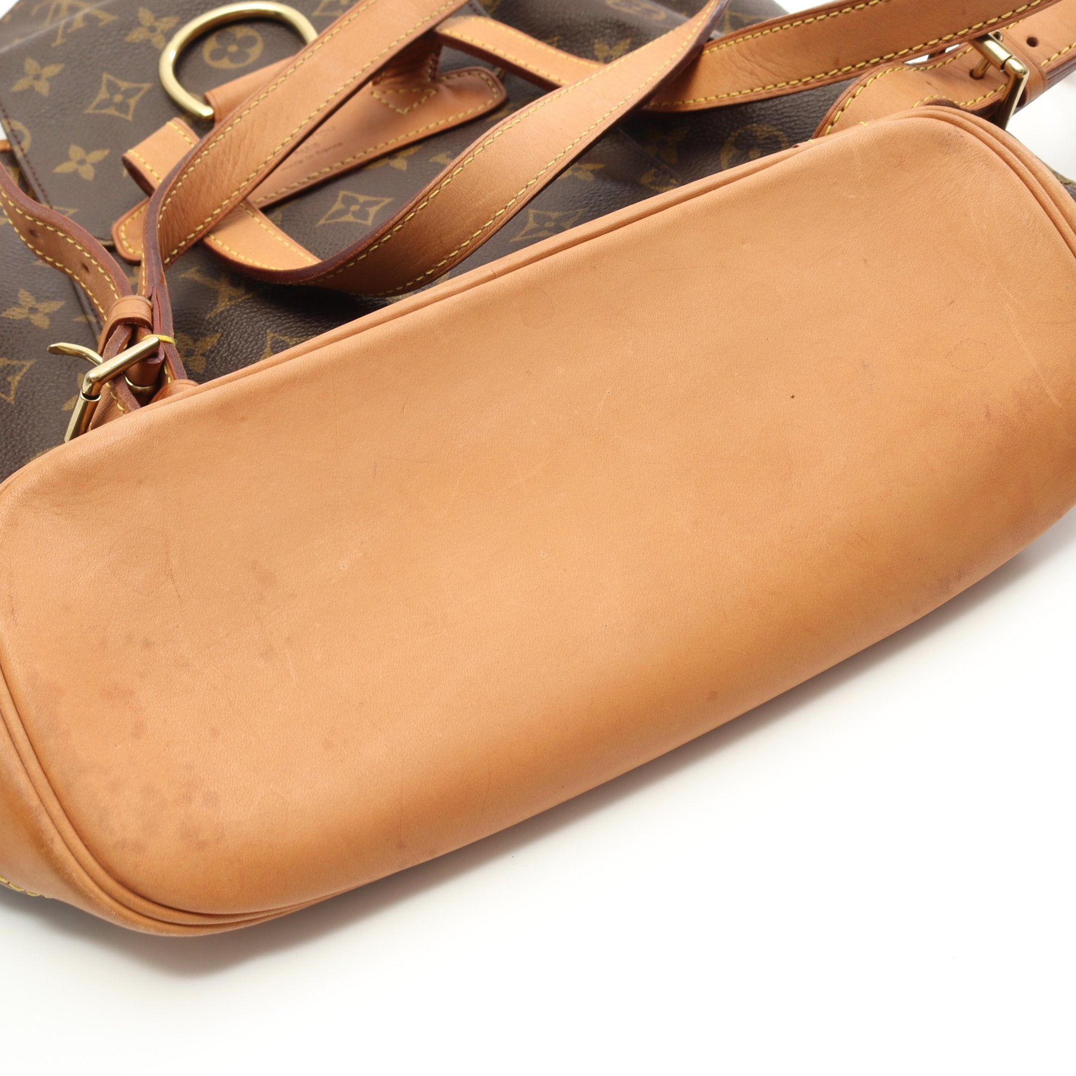 Louis Vuitton Louis Vuitton Montsouris Mm Monogram Backpack Rucksack Leather Brown Size ONE SIZE - 8 Thumbnail