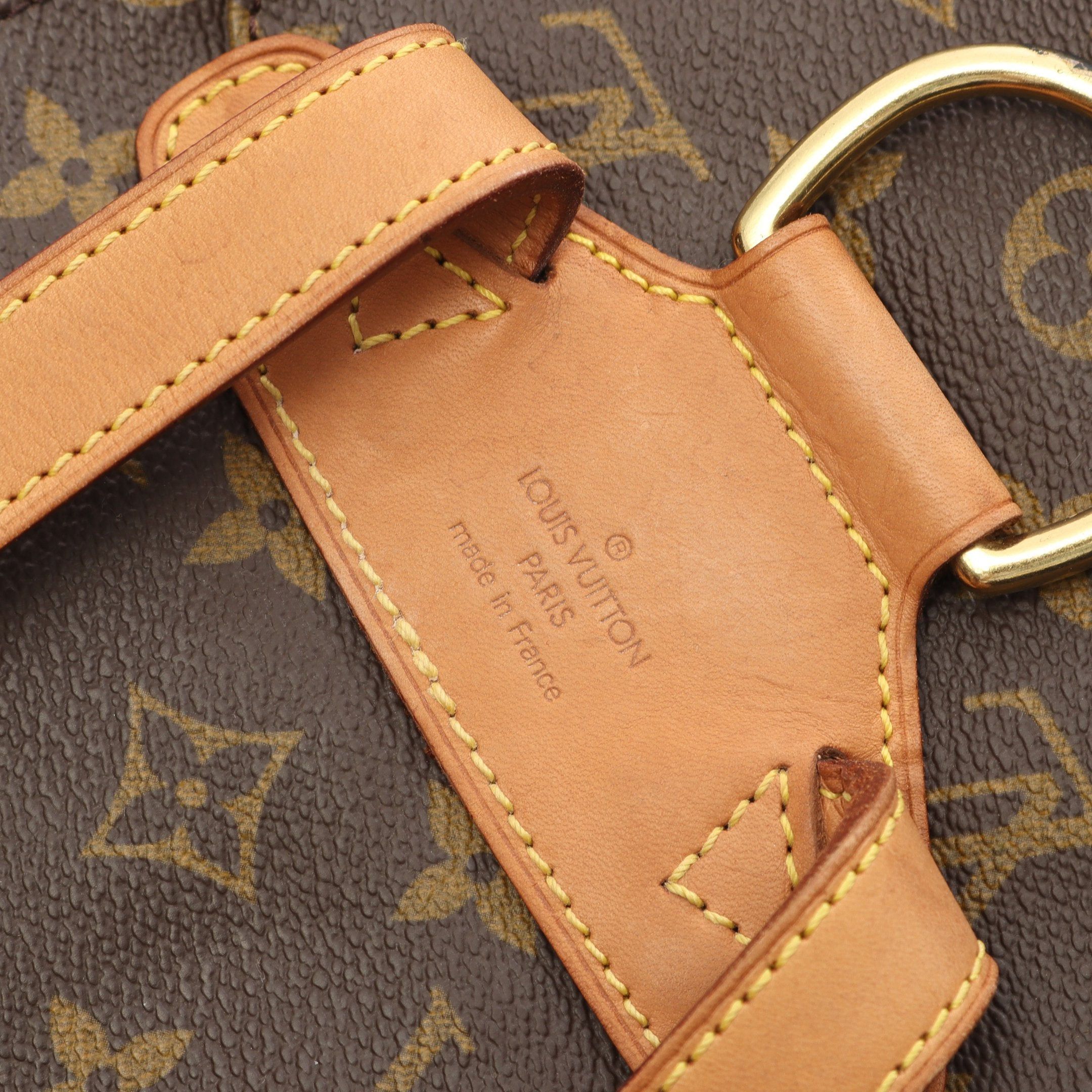 Louis Vuitton Louis Vuitton Montsouris Mm Monogram Backpack Rucksack Leather Brown Size ONE SIZE - 4 Thumbnail