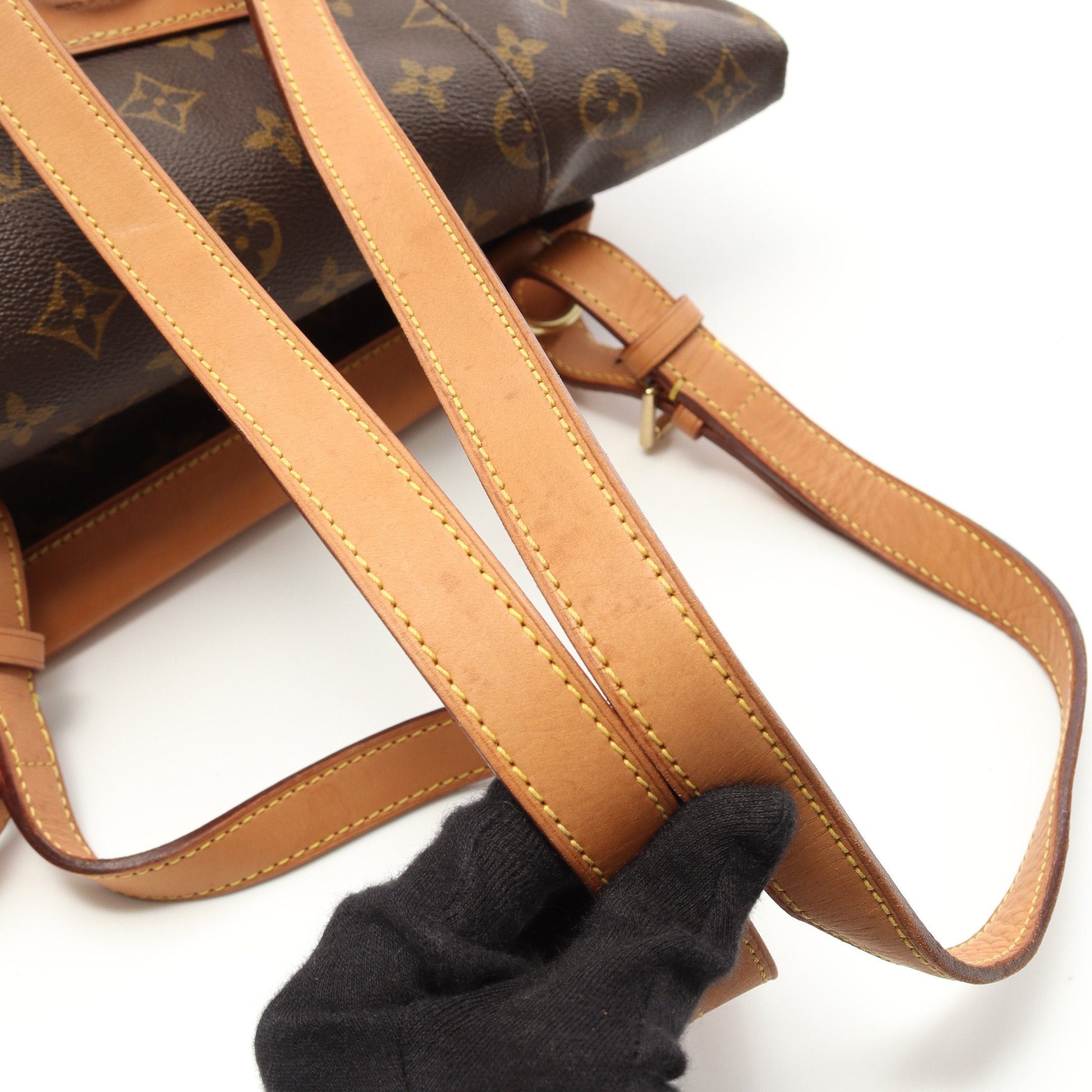 Louis Vuitton Louis Vuitton Montsouris Mm Monogram Backpack Rucksack Leather Brown Size ONE SIZE - 9 Thumbnail