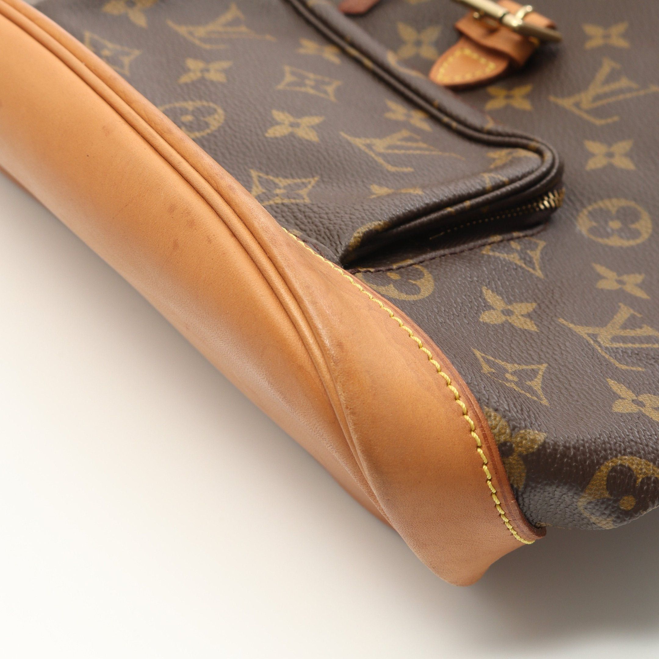 Louis Vuitton Louis Vuitton Montsouris Mm Monogram Backpack Rucksack Leather Brown Size ONE SIZE - 6 Thumbnail