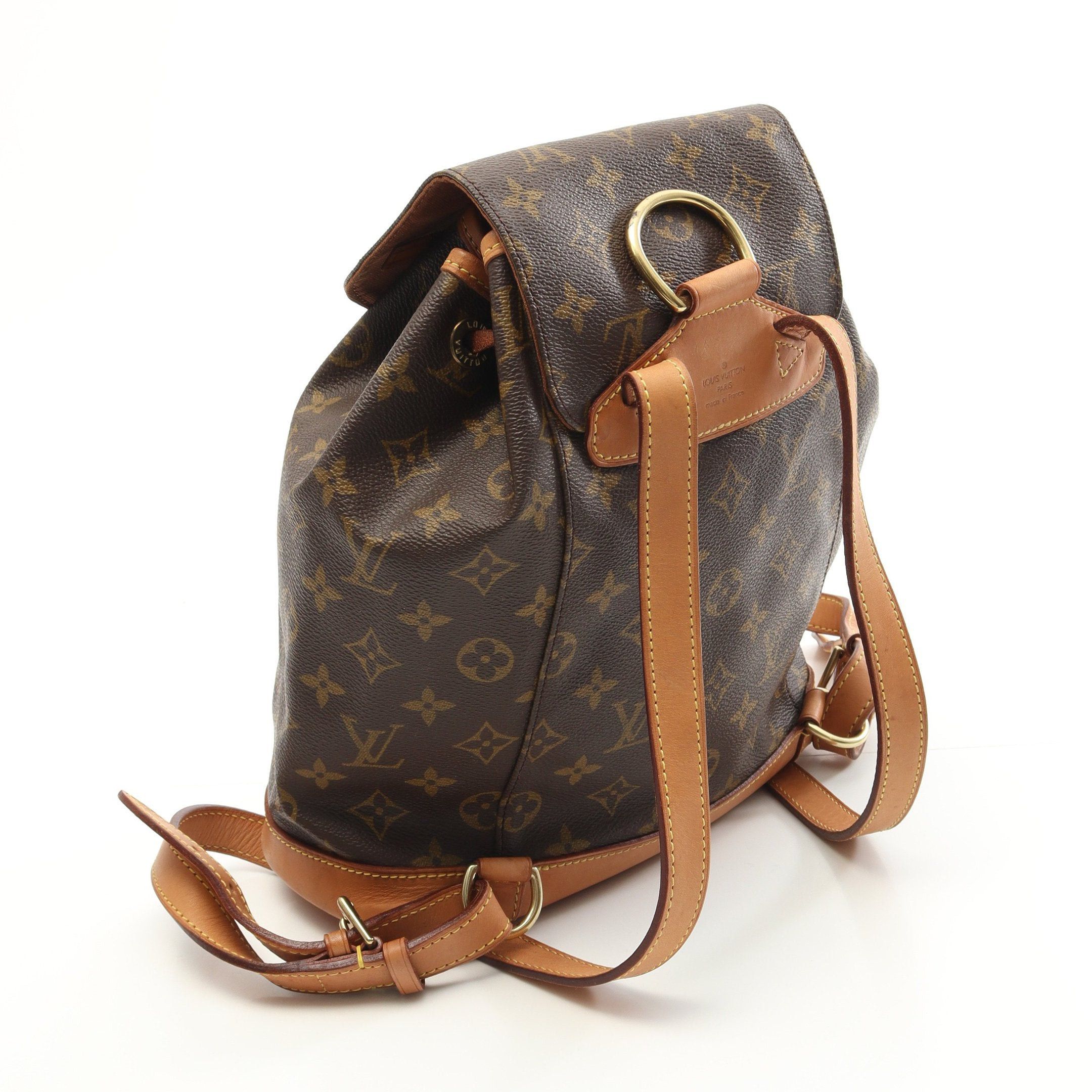 Louis Vuitton Louis Vuitton Montsouris Mm Monogram Backpack Rucksack Leather Brown Size ONE SIZE - 2 Thumbnail