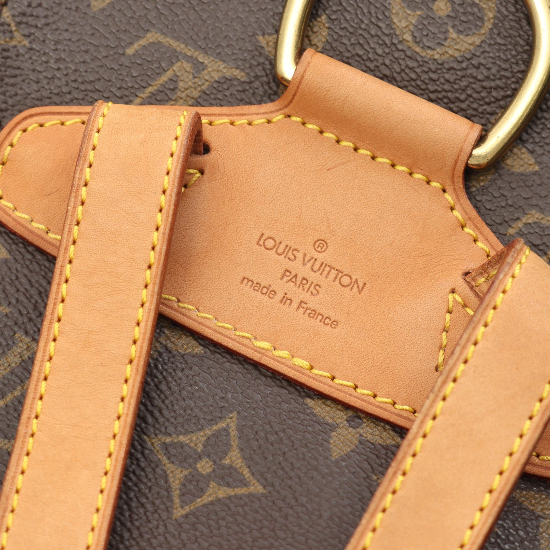 Louis Vuitton Louis Vuitton Montsouris Mm Monogram Backpack Rucksack Leather Brown Size ONE SIZE - 4 Thumbnail