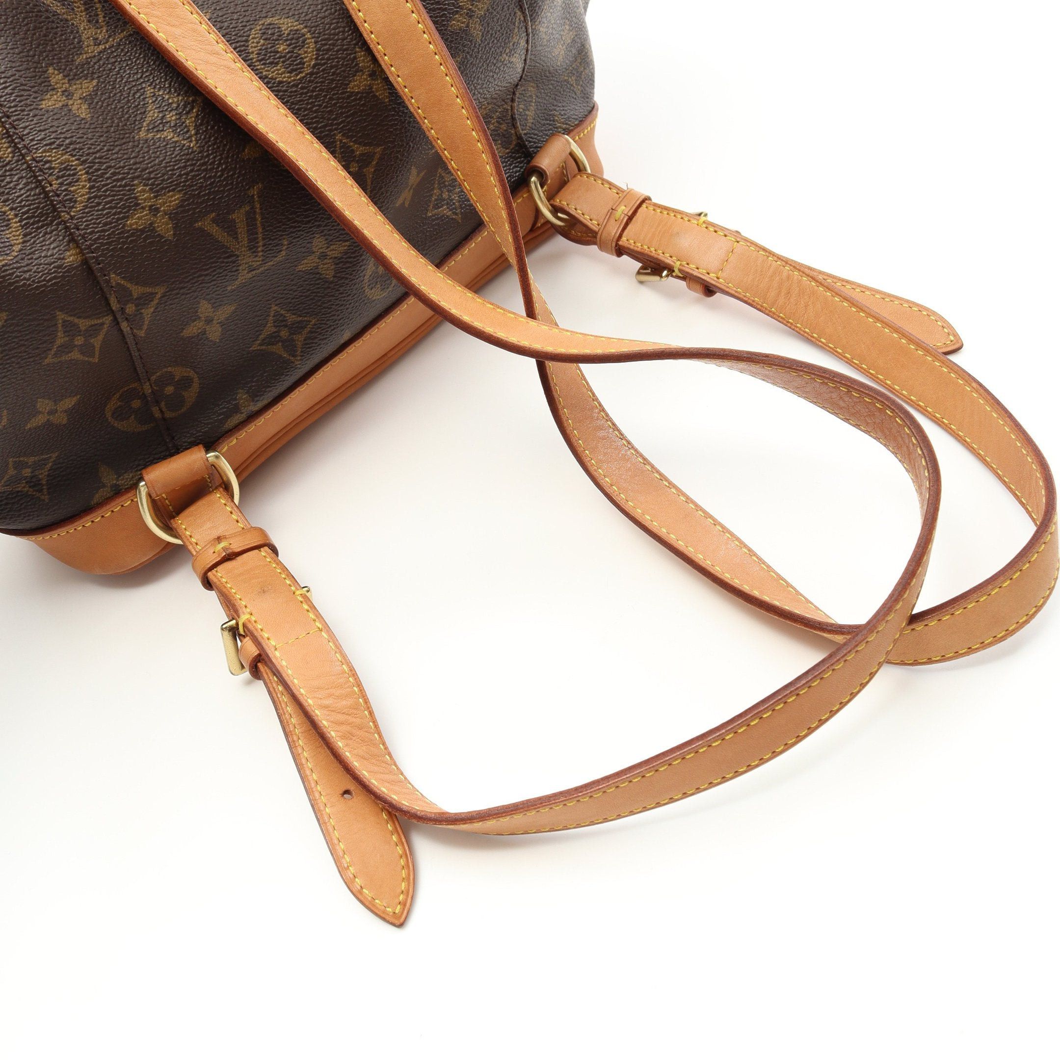 Louis Vuitton Louis Vuitton Montsouris Mm Monogram Backpack Rucksack Leather Brown Size ONE SIZE - 8 Thumbnail