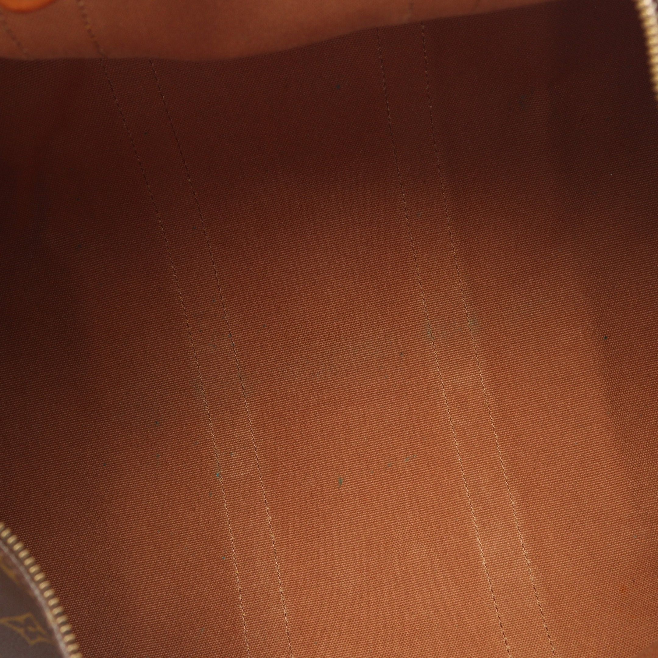 Louis Vuitton Louis Vuitton Keepall 45 Monogram Boston Bag Leather Brown Size ONE SIZE - 7 Thumbnail