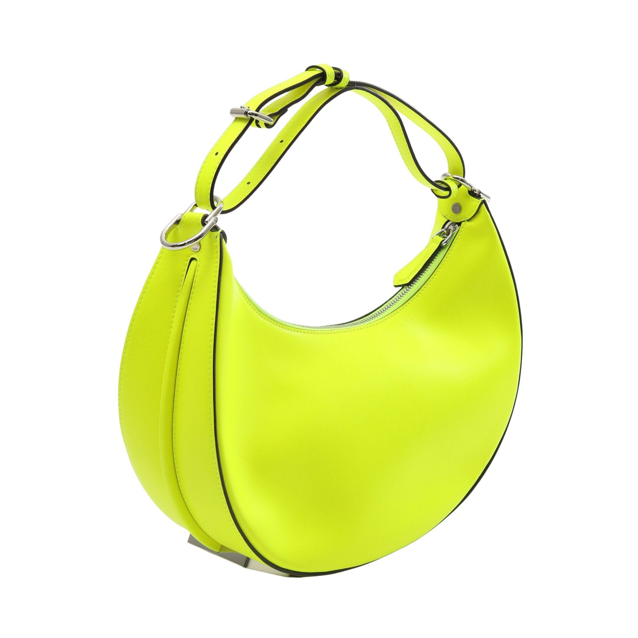 Fendi Fendi Graphics Handbag Leather Yellow-Green Neon Color Size ONE SIZE - 2 Thumbnail