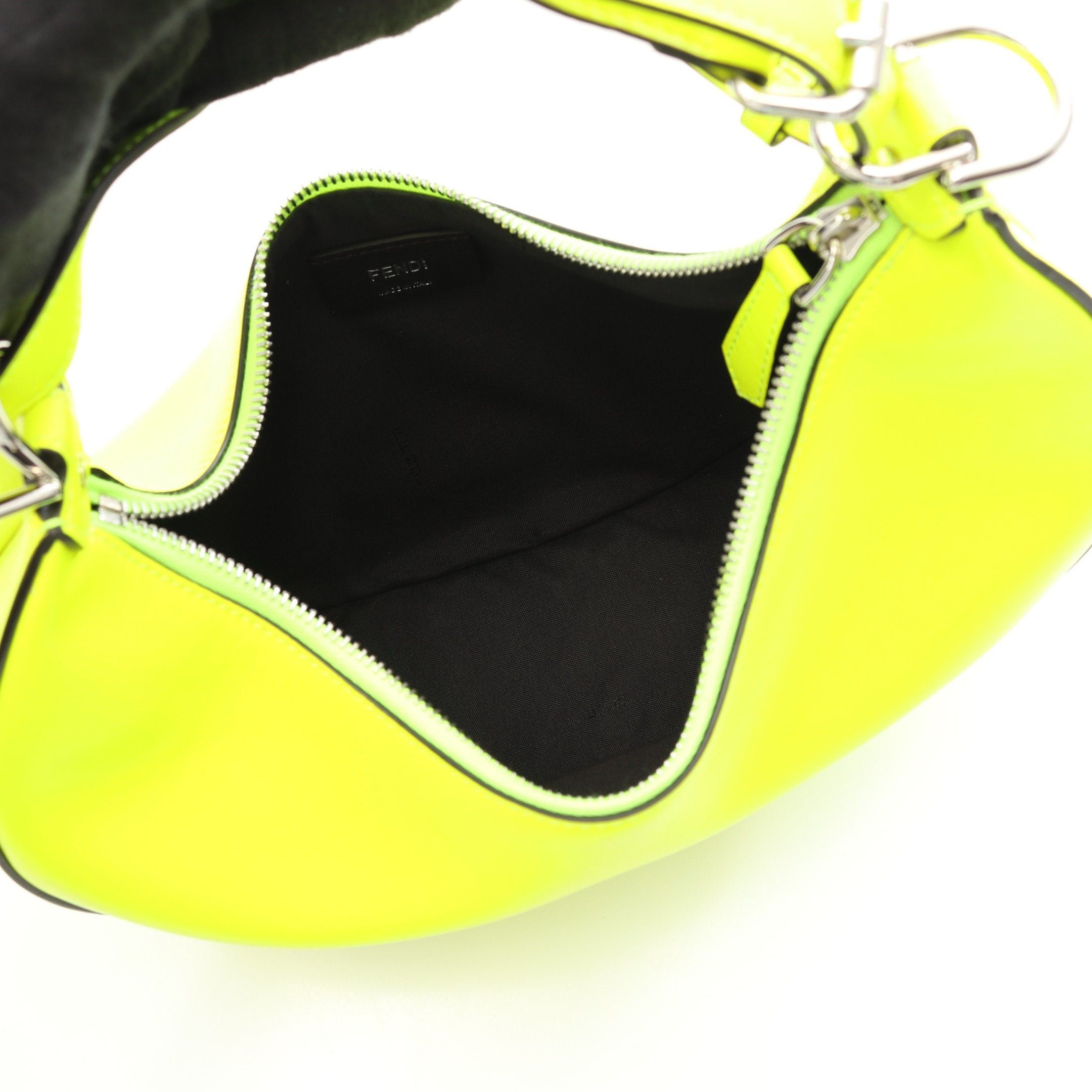 Fendi Fendi Graphics Handbag Leather Yellow-Green Neon Color Size ONE SIZE - 3 Thumbnail