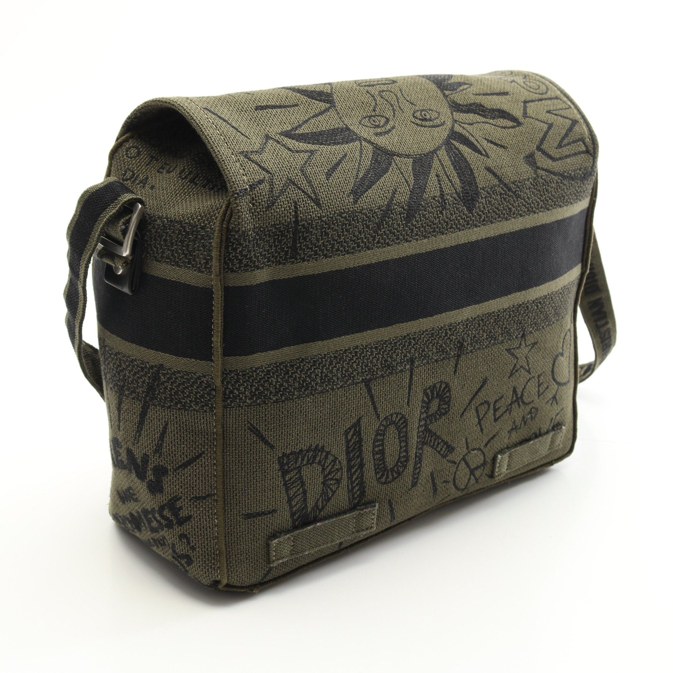 Dior Dior Dior Camp Shoulder Bag Canvas Khaki Green Size ONE SIZE - 2 Thumbnail
