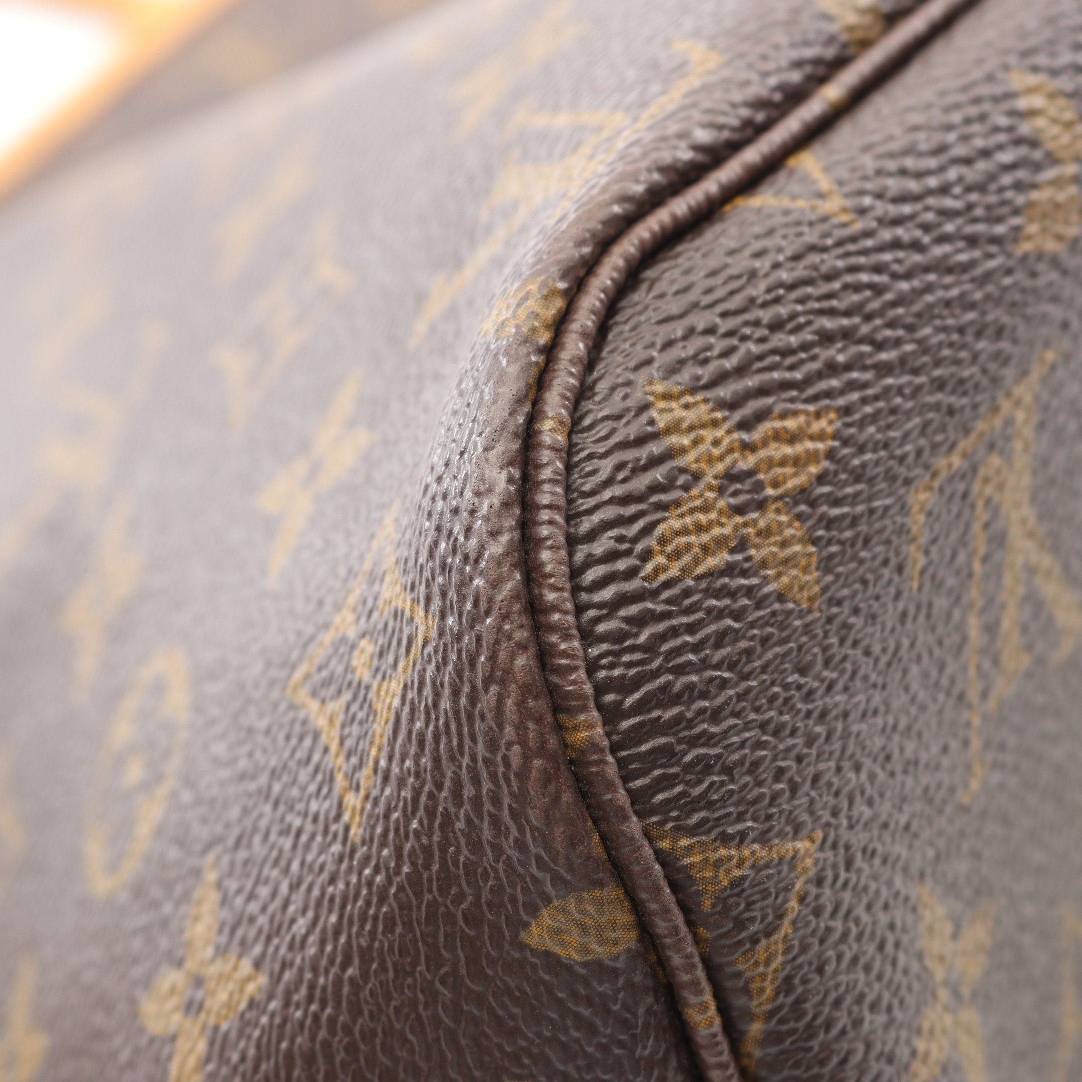 Louis Vuitton Louis Vuitton Neverfull Mm Monogram Shoulder Bag Tote Leather Brown Size ONE SIZE - 9 Thumbnail