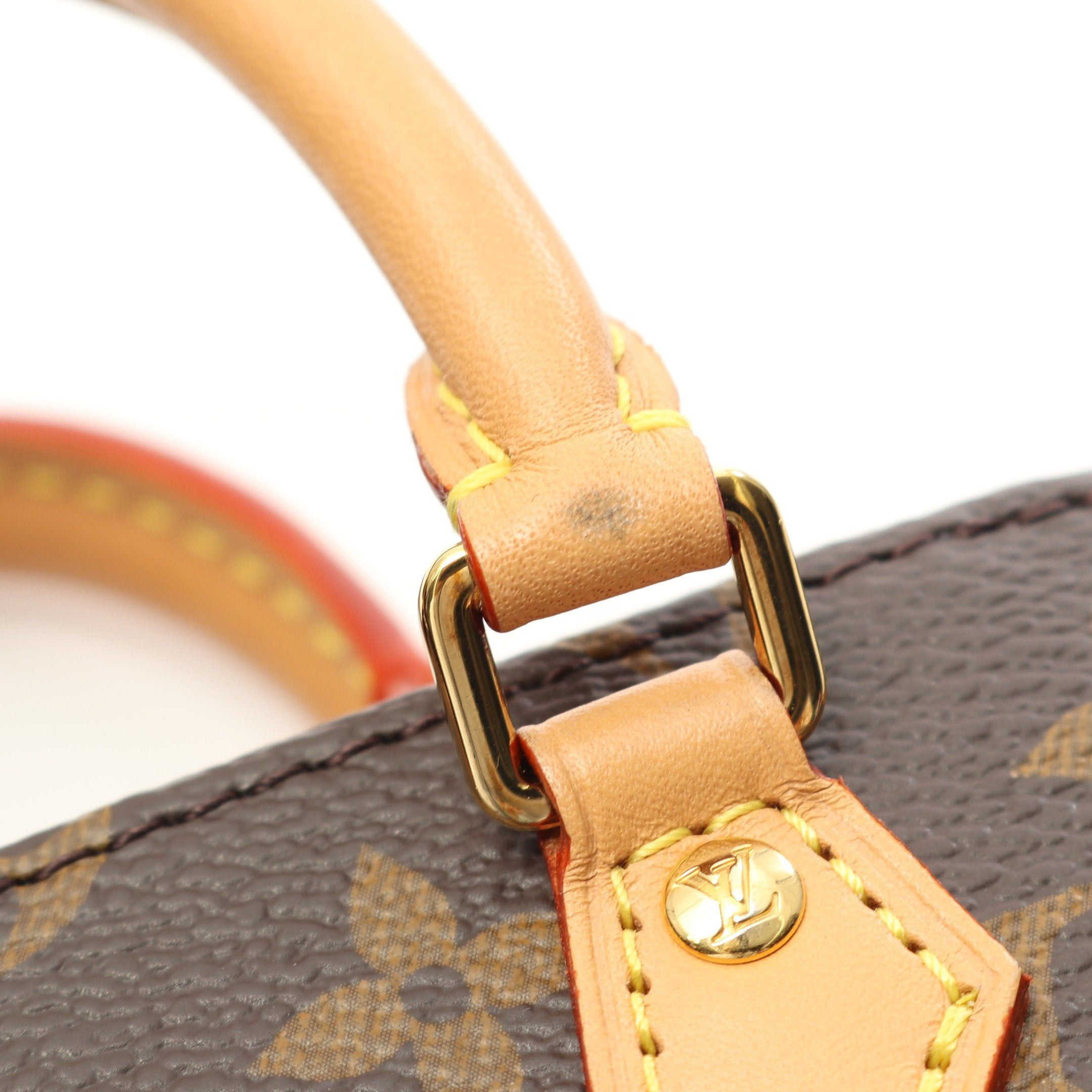 Louis Vuitton Louis Vuitton Petite Sac Plat Monogram Handbag Leather Brown Size ONE SIZE - 7 Thumbnail