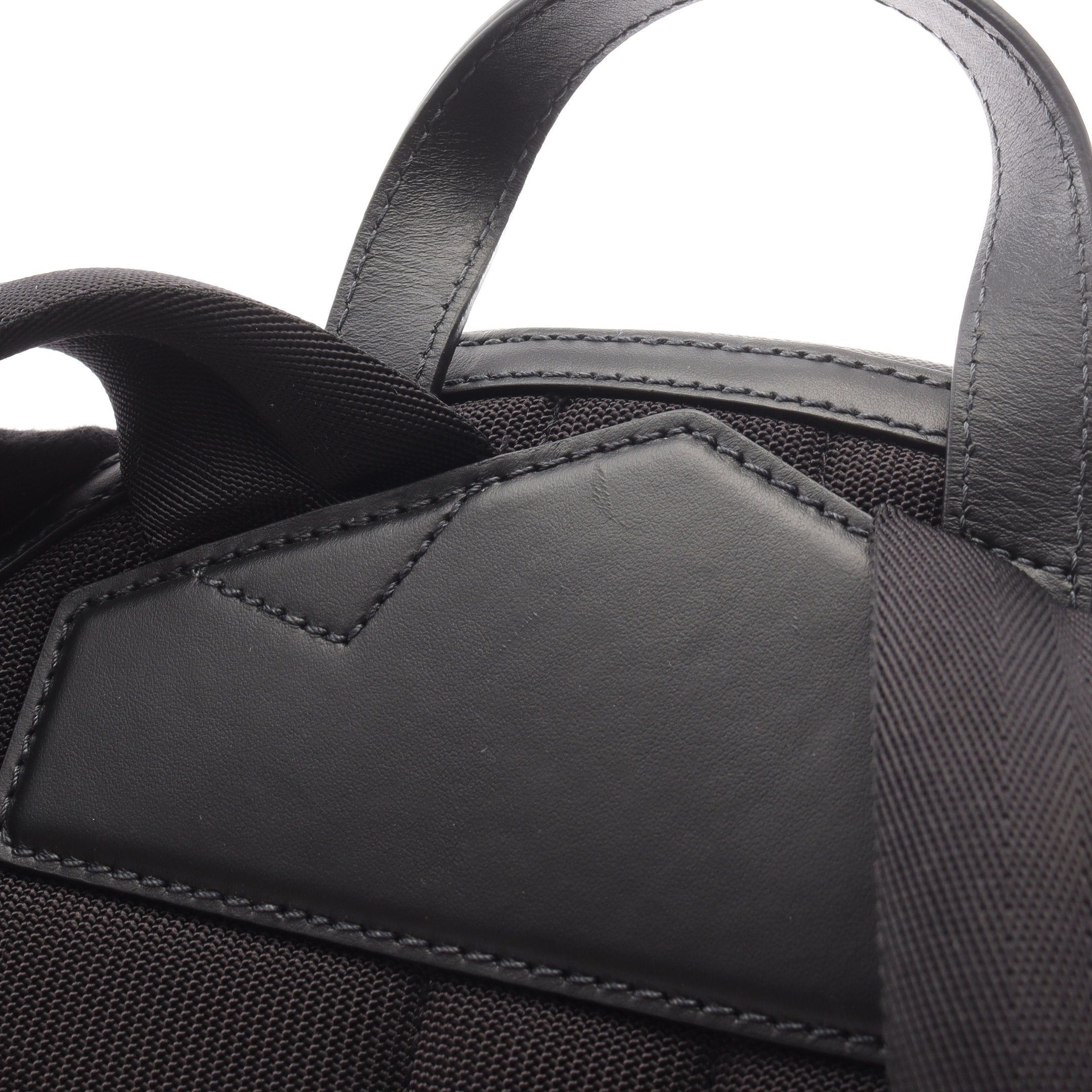 Burberry Burberry Backpack Rucksack Check Leather Gray Black Size ONE SIZE - 7 Thumbnail