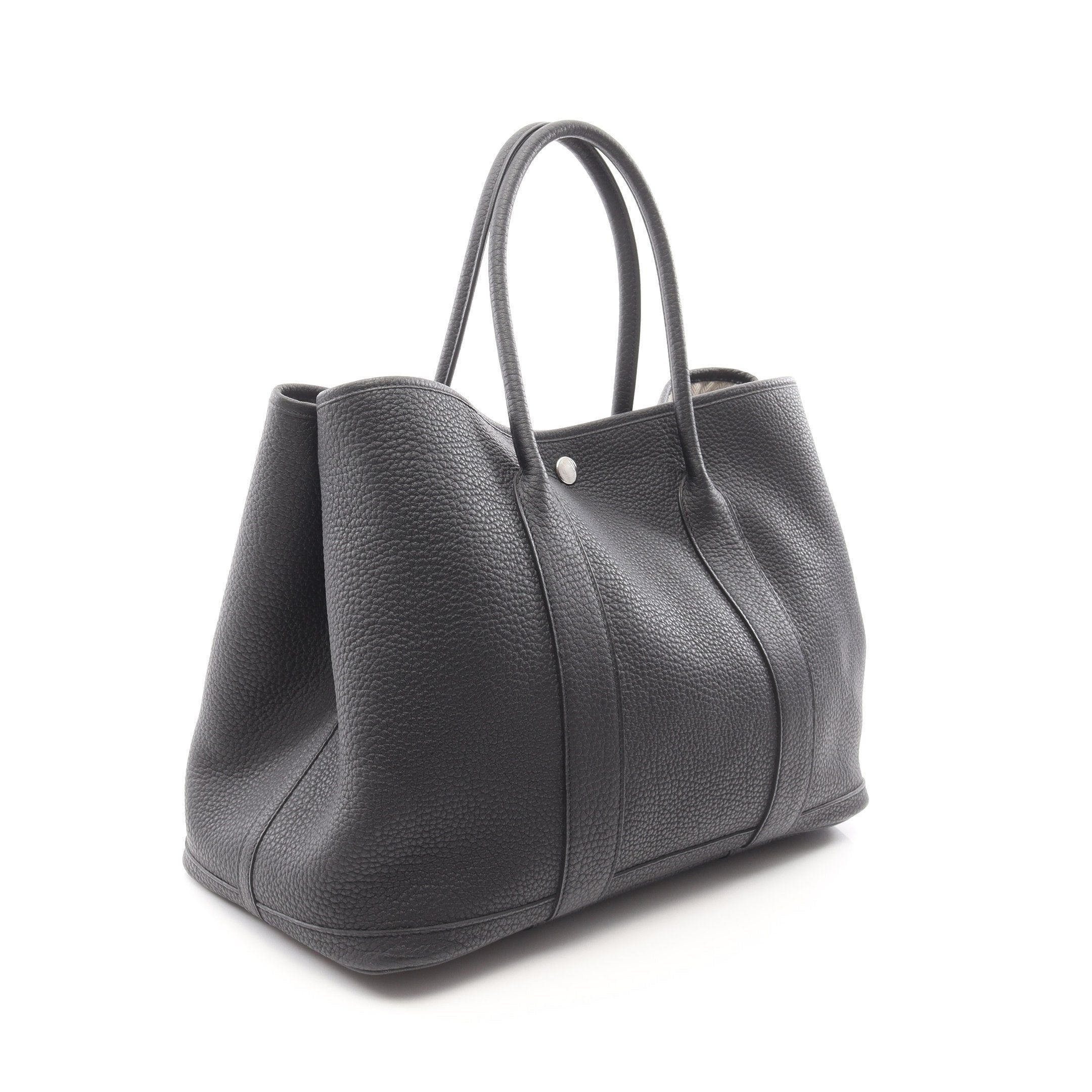 Hermes Hermes Garden Party Pm Handbag Tote Bag Negonda Leather Black Silver Hardware Y Stamp Size ONE SIZE - 2 Thumbnail