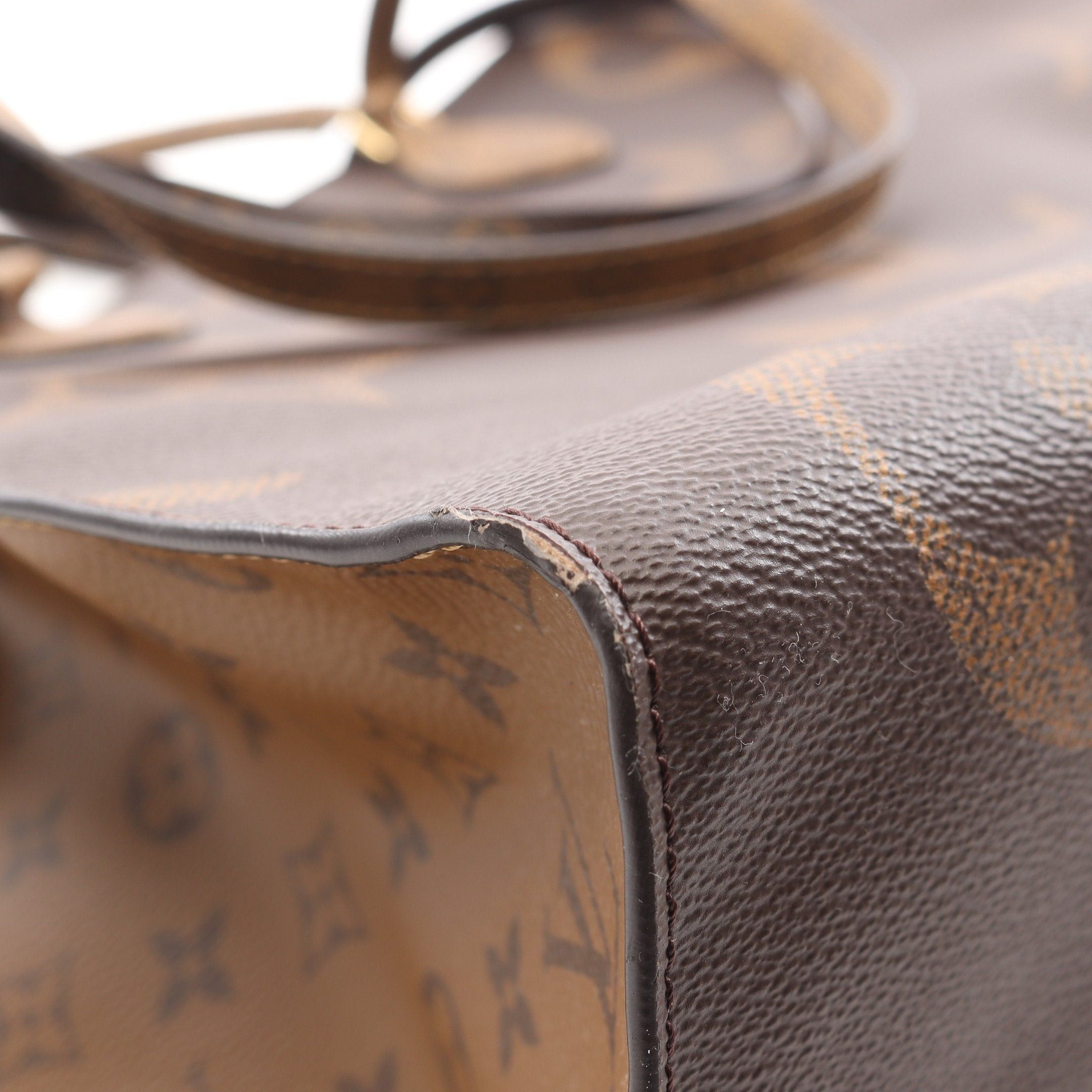 Louis Vuitton Louis Vuitton On-The-Go Gm Monogram Giant Reverse Shoulder Bag Tote Brown Beige Size ONE SIZE - 7 Thumbnail