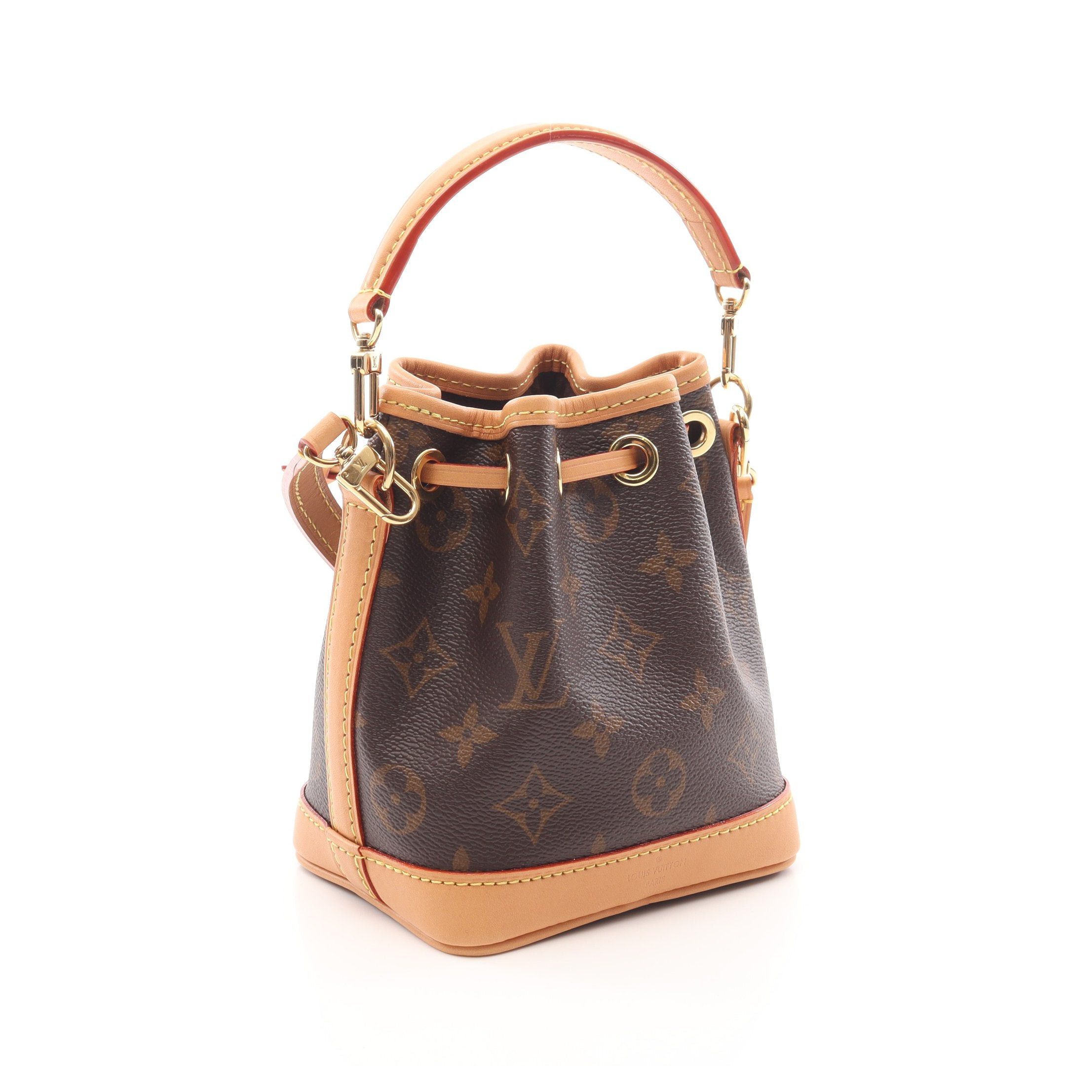 Louis Vuitton Louis Vuitton Nano Noe Monogram Handbag Leather Brown Size ONE SIZE - 2 Thumbnail