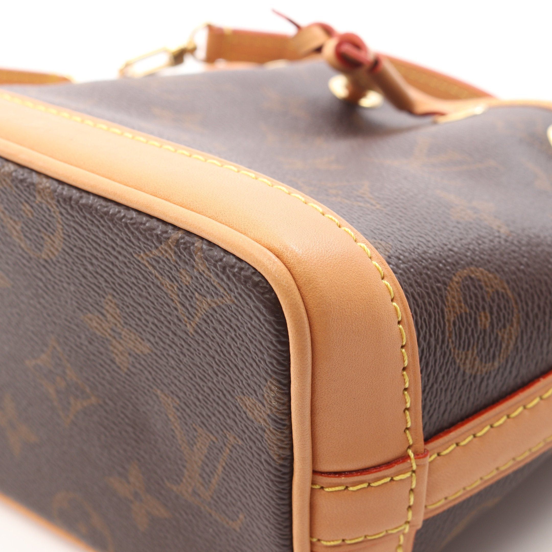 Louis Vuitton Louis Vuitton Nano Noe Monogram Handbag Leather Brown Size ONE SIZE - 5 Thumbnail