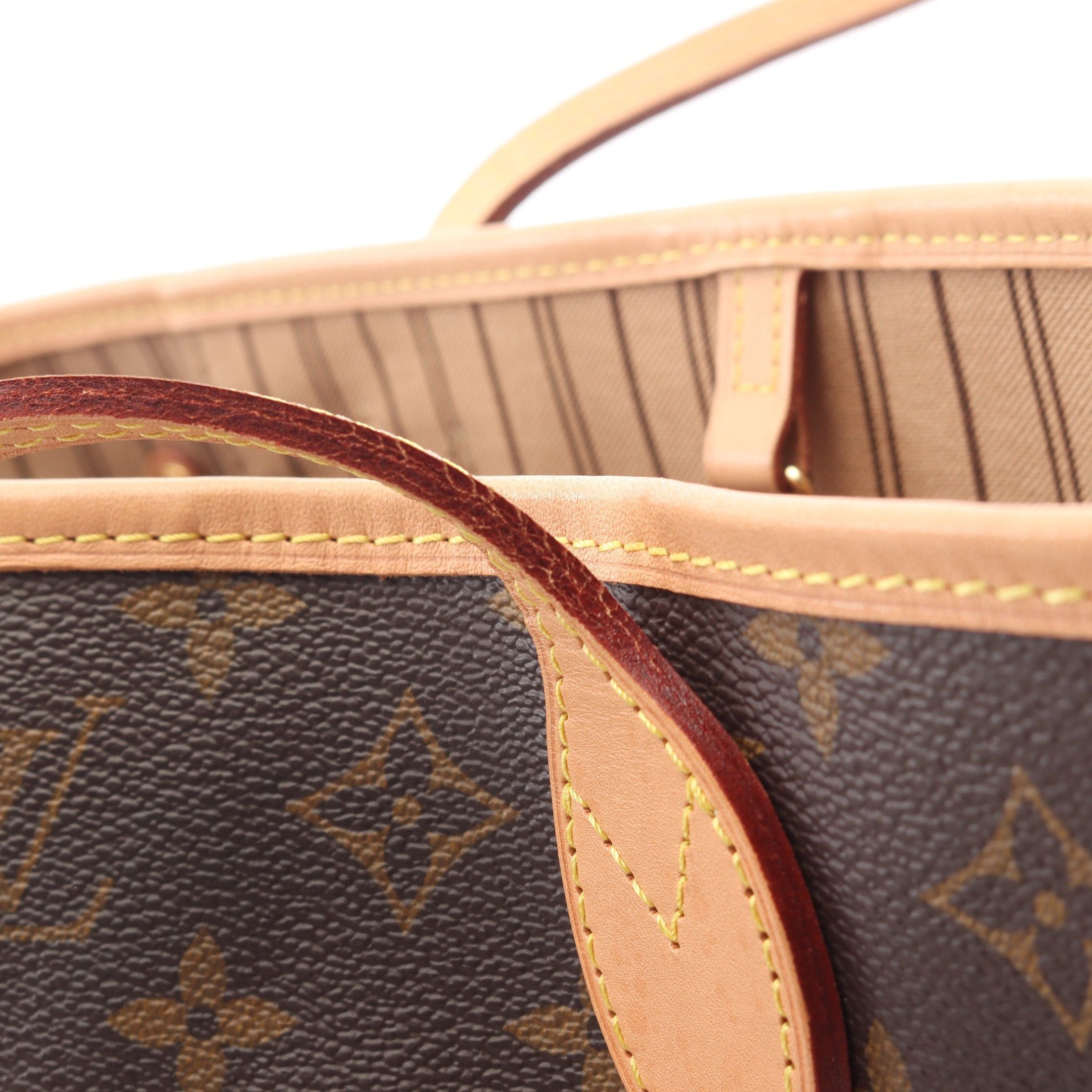 Louis Vuitton Louis Vuitton Neverfull Pm Monogram Handbag Tote Bag Leather Brown Size ONE SIZE - 10 Thumbnail