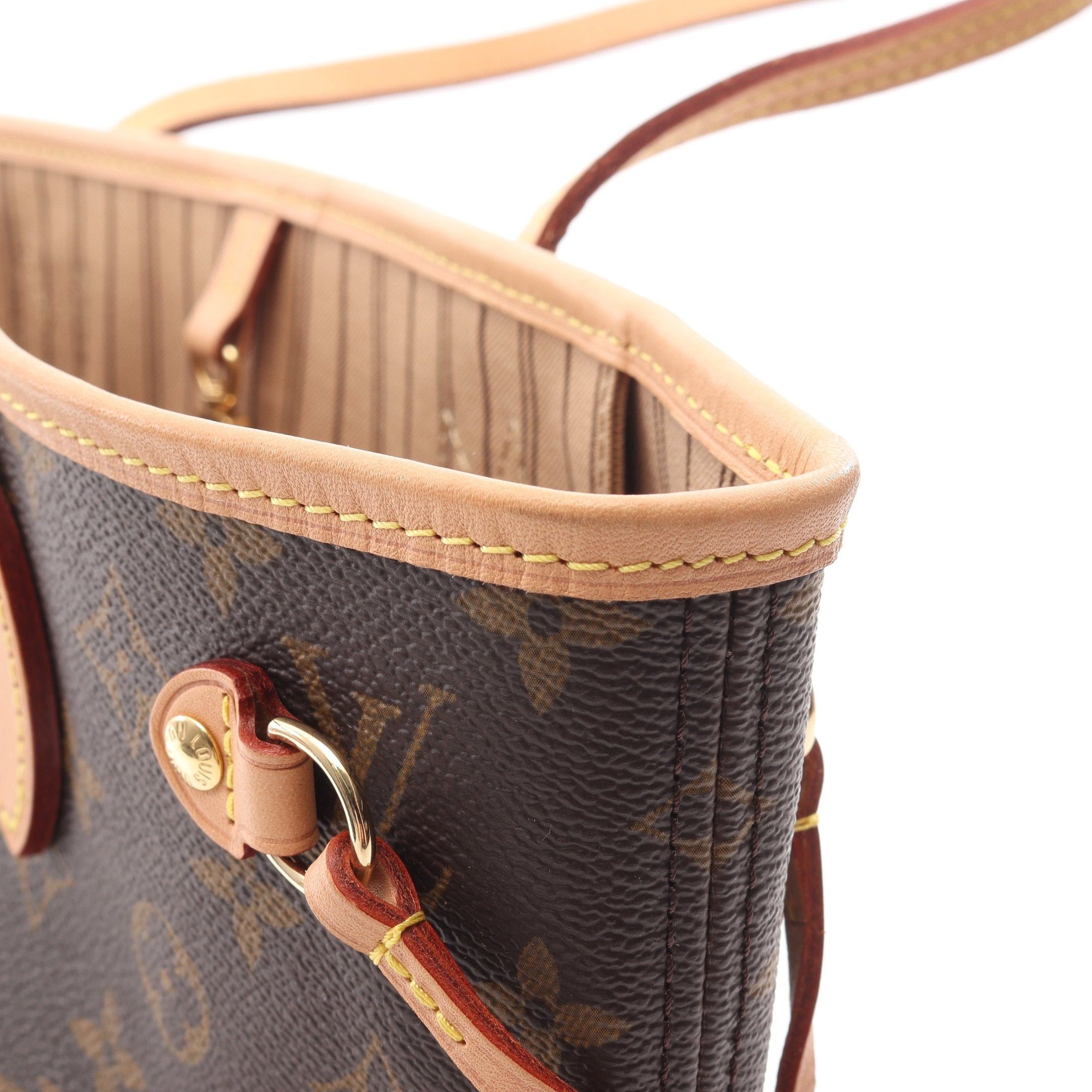 Louis Vuitton Louis Vuitton Neverfull Pm Monogram Handbag Tote Bag Leather Brown Size ONE SIZE - 5 Thumbnail