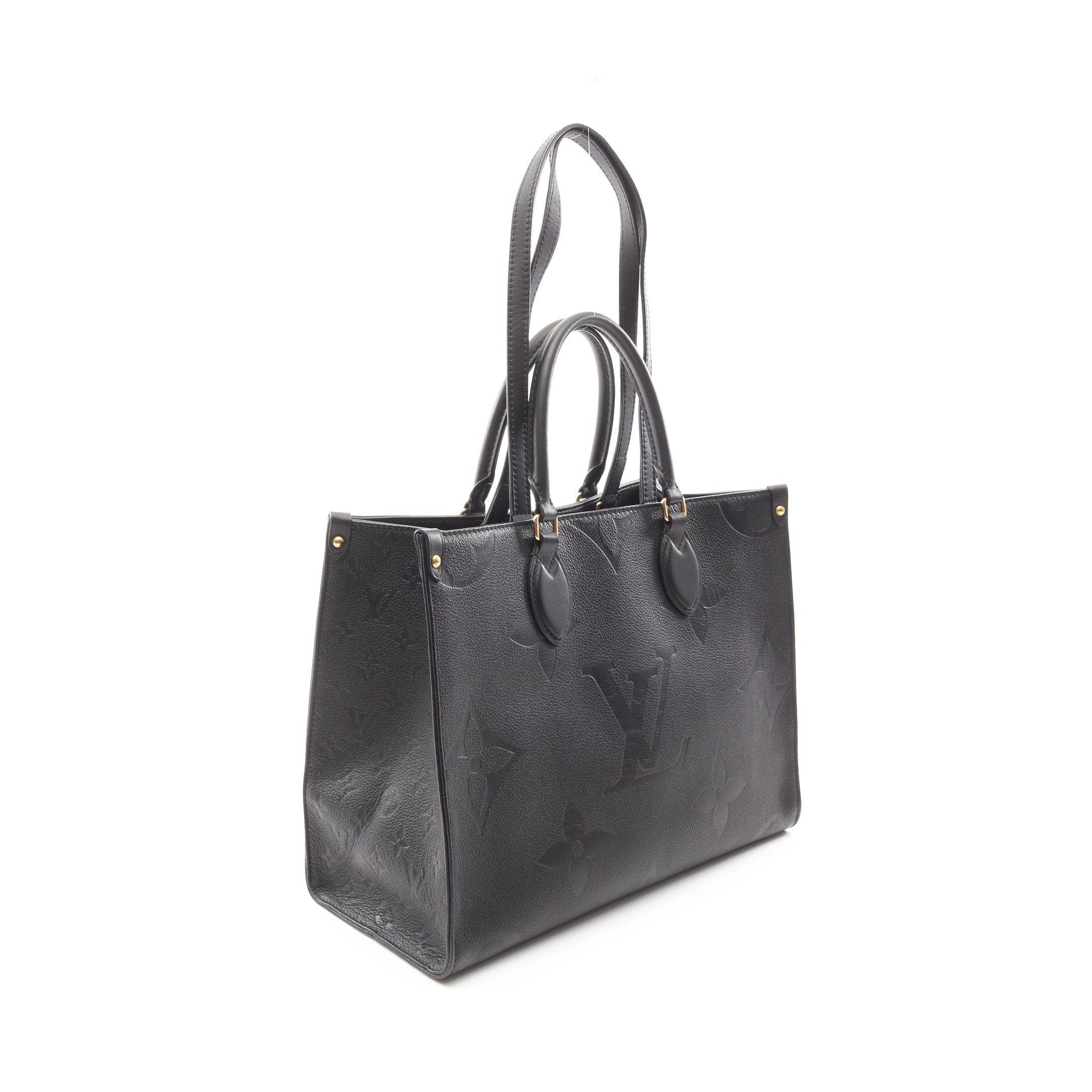 Louis Vuitton Louis Vuitton On-The-Go Mm Monogram Empreinte Noir Shoulder Bag Tote Leather Black Size ONE SIZE - 2 Thumbnail